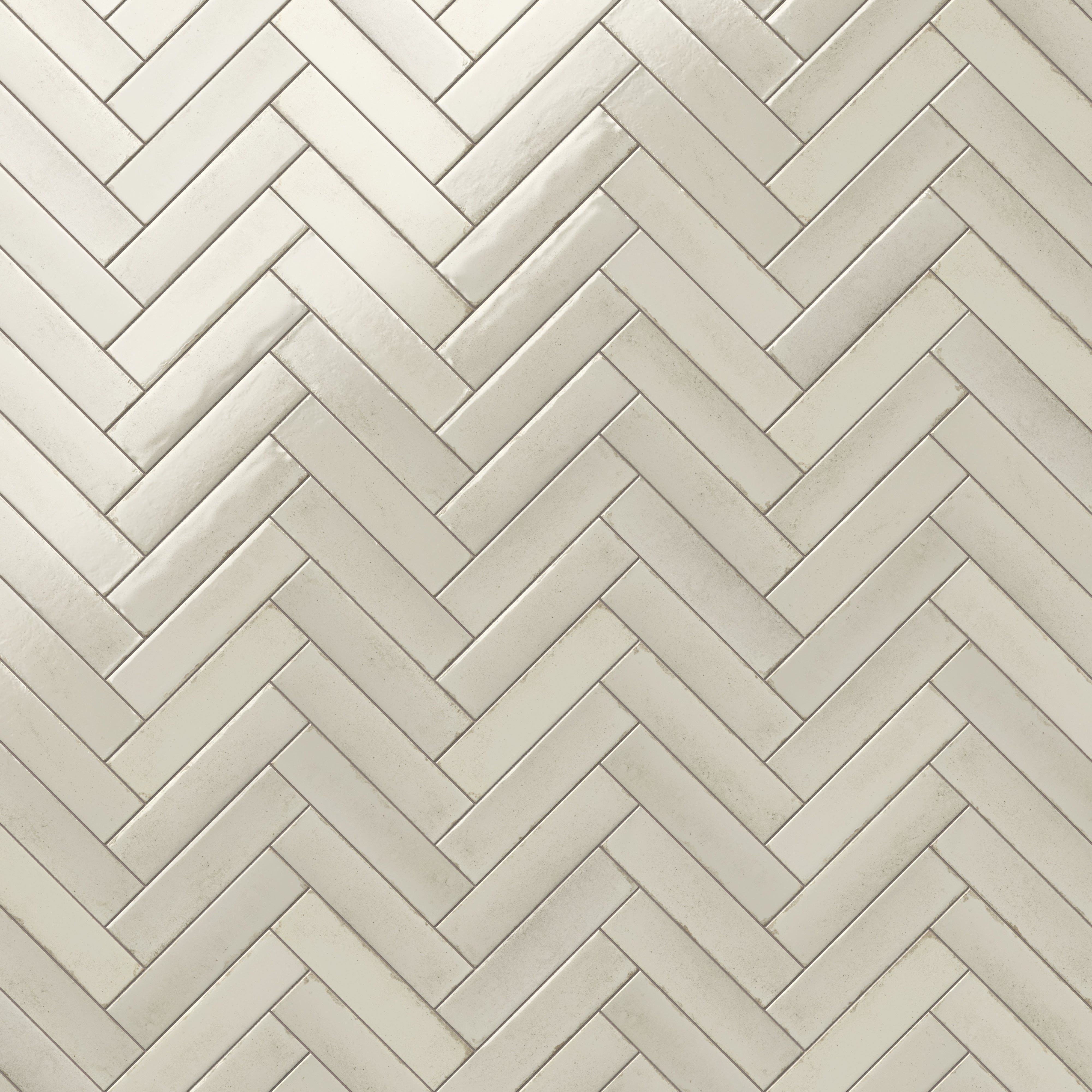 Mara 2x10 Glossy Ceramic Tile in Sheep's Wool
