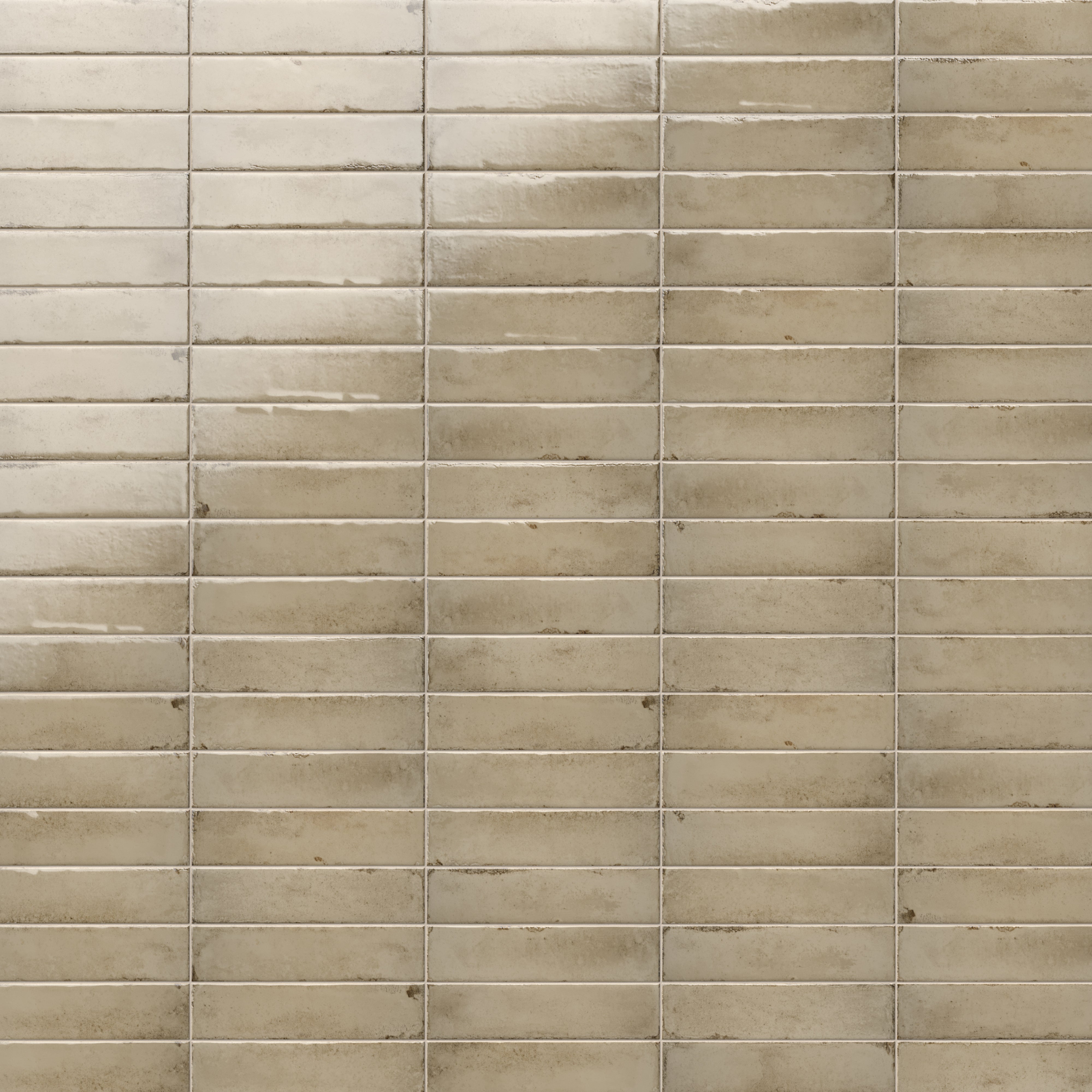 Mara 2x10 Glossy Ceramic Tile in Chicory Greige