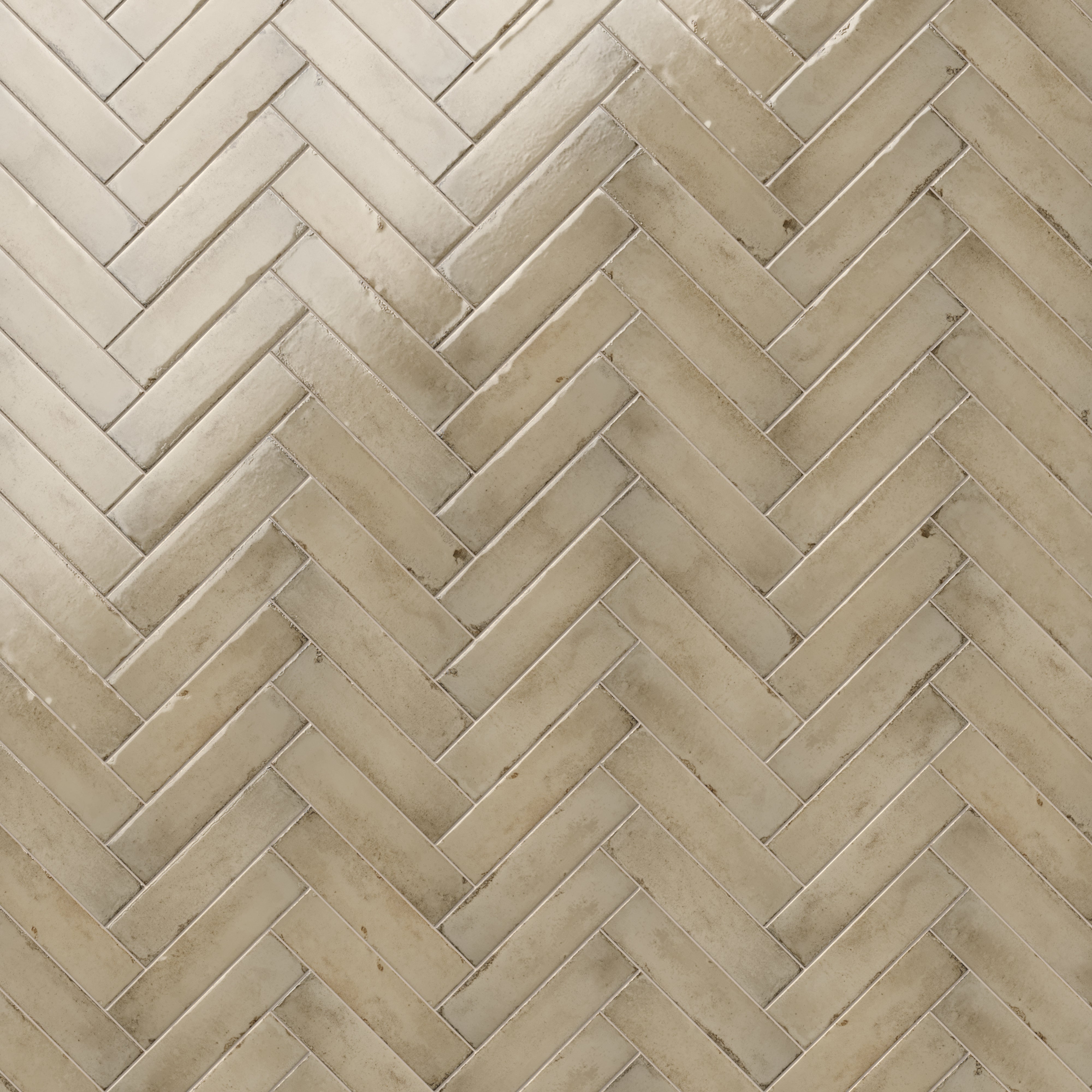 Mara 2x10 Glossy Ceramic Tile in Chicory Greige