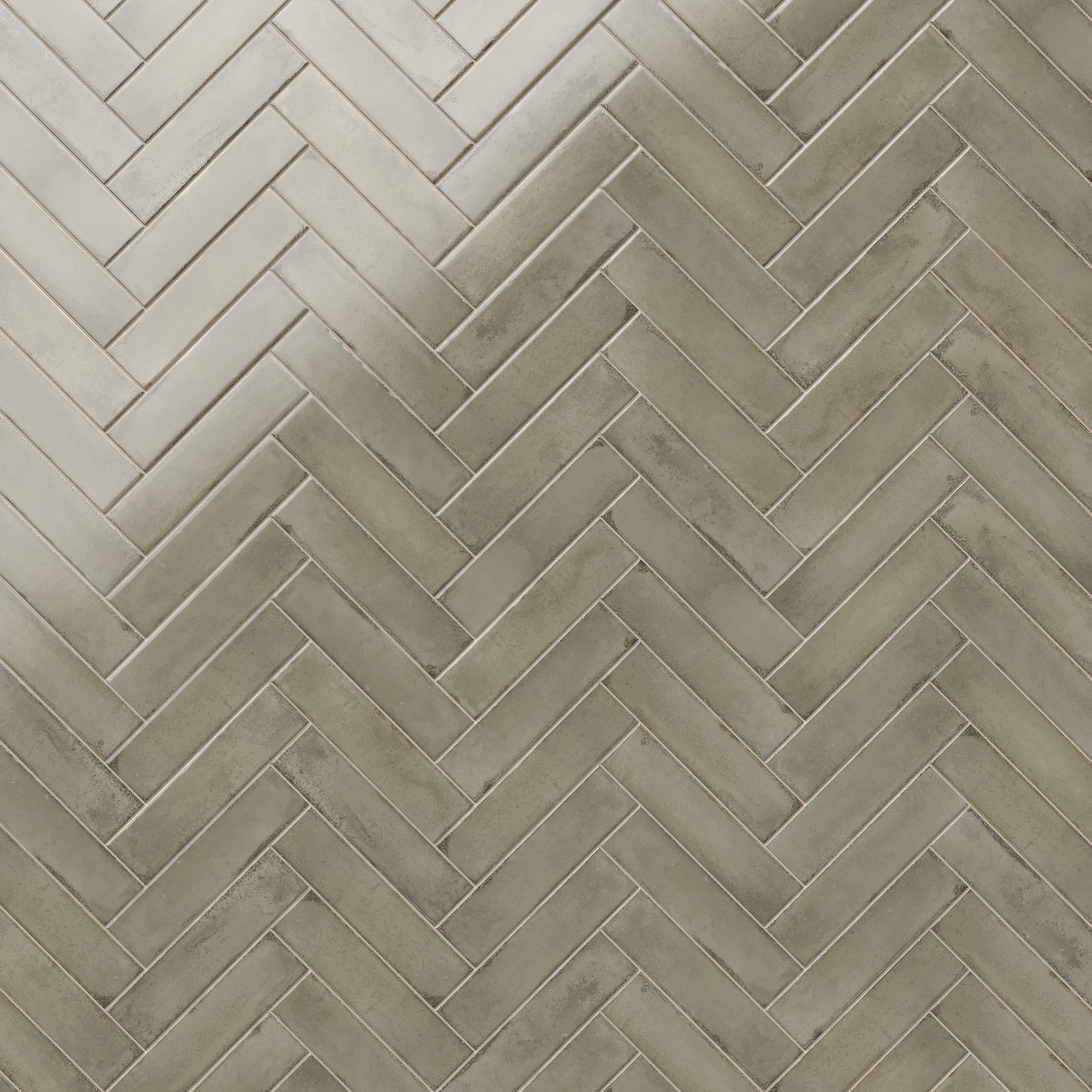 Mara 2x10 Glossy Ceramic Tile in Natural Grey