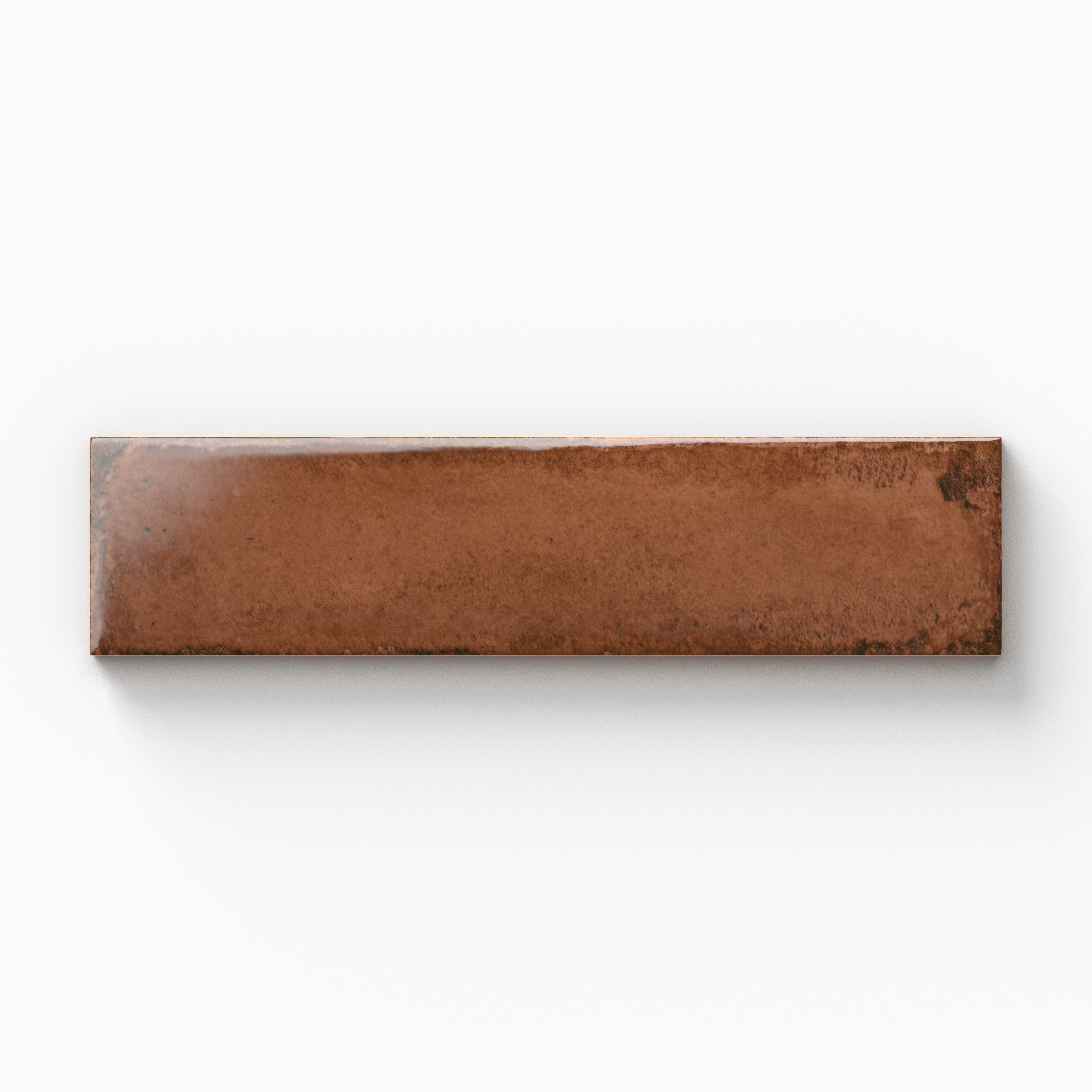 Mara 2x10 Glossy Ceramic Tile in Cinnamon