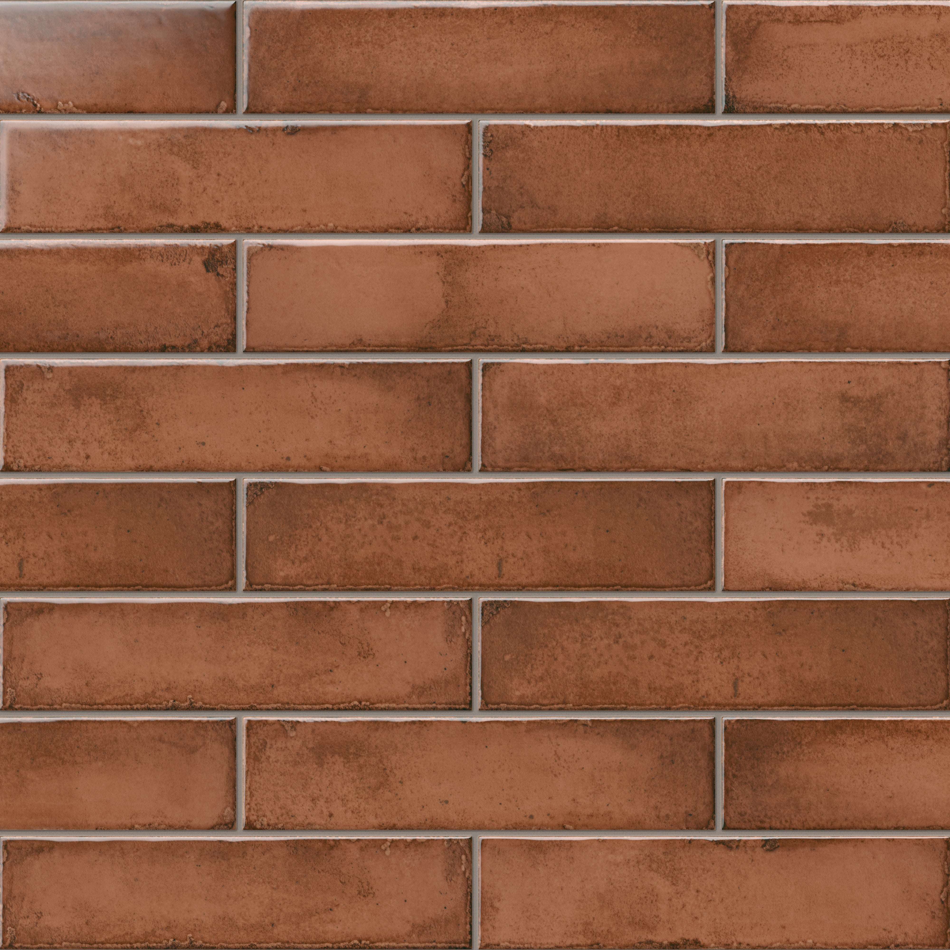 Mara 2x10 Glossy Ceramic Tile in Cinnamon