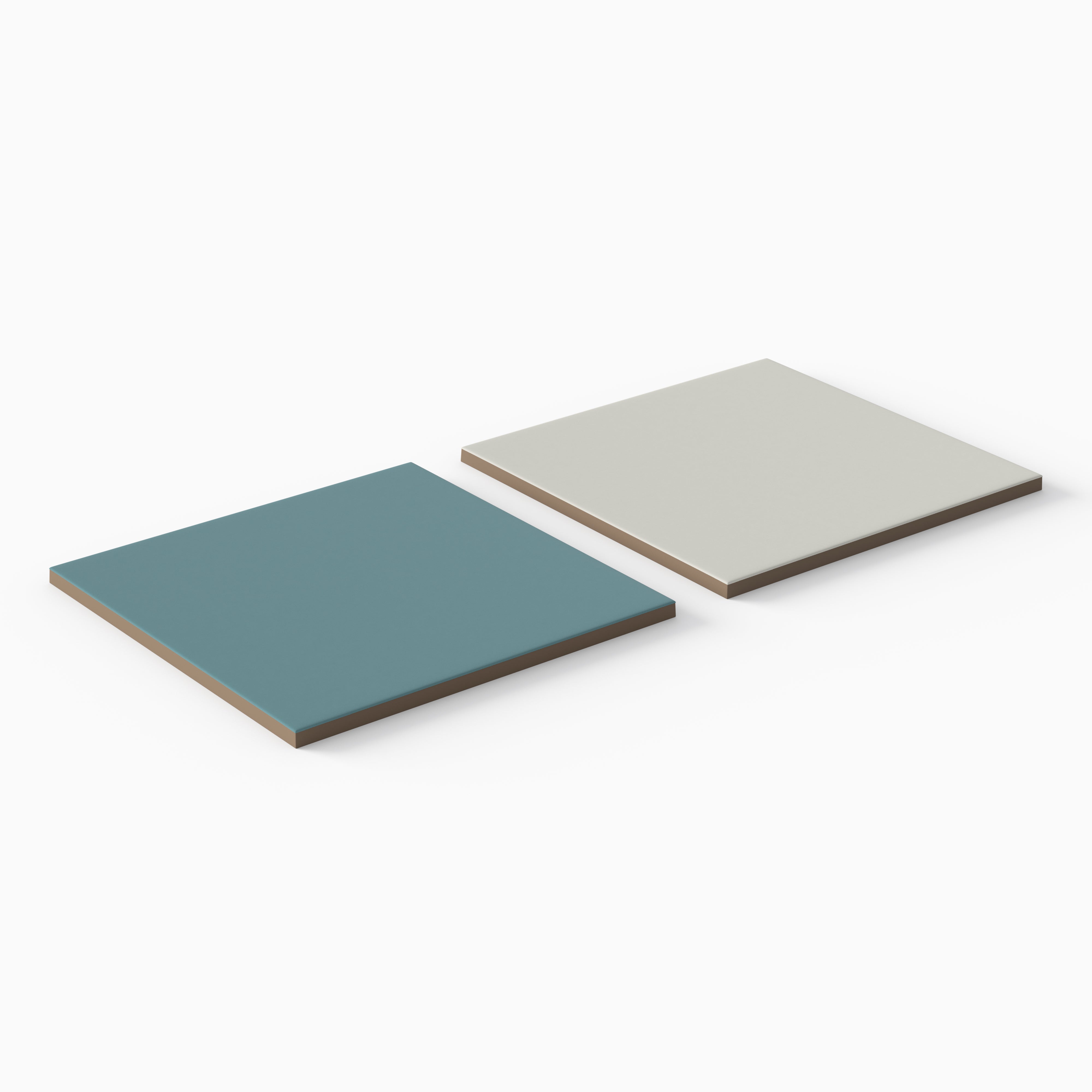 Merrick 8 x 8 Checkerboard Matte Porcelain Tile in Ska Blue and Ambient White