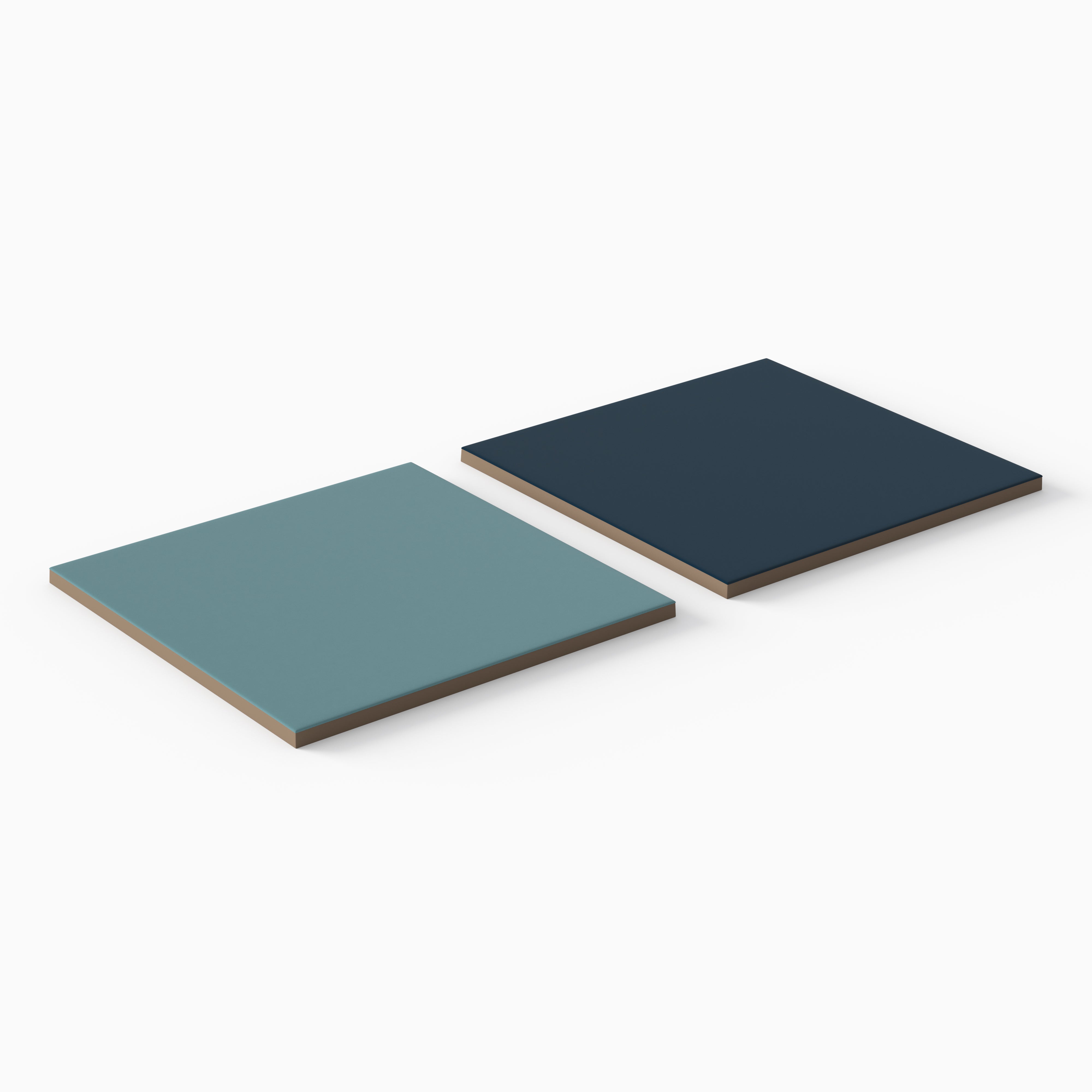 Merrick 8 x 8 Checkerboard Matte Porcelain Tile in Ska Blue and Rhythm and Blues