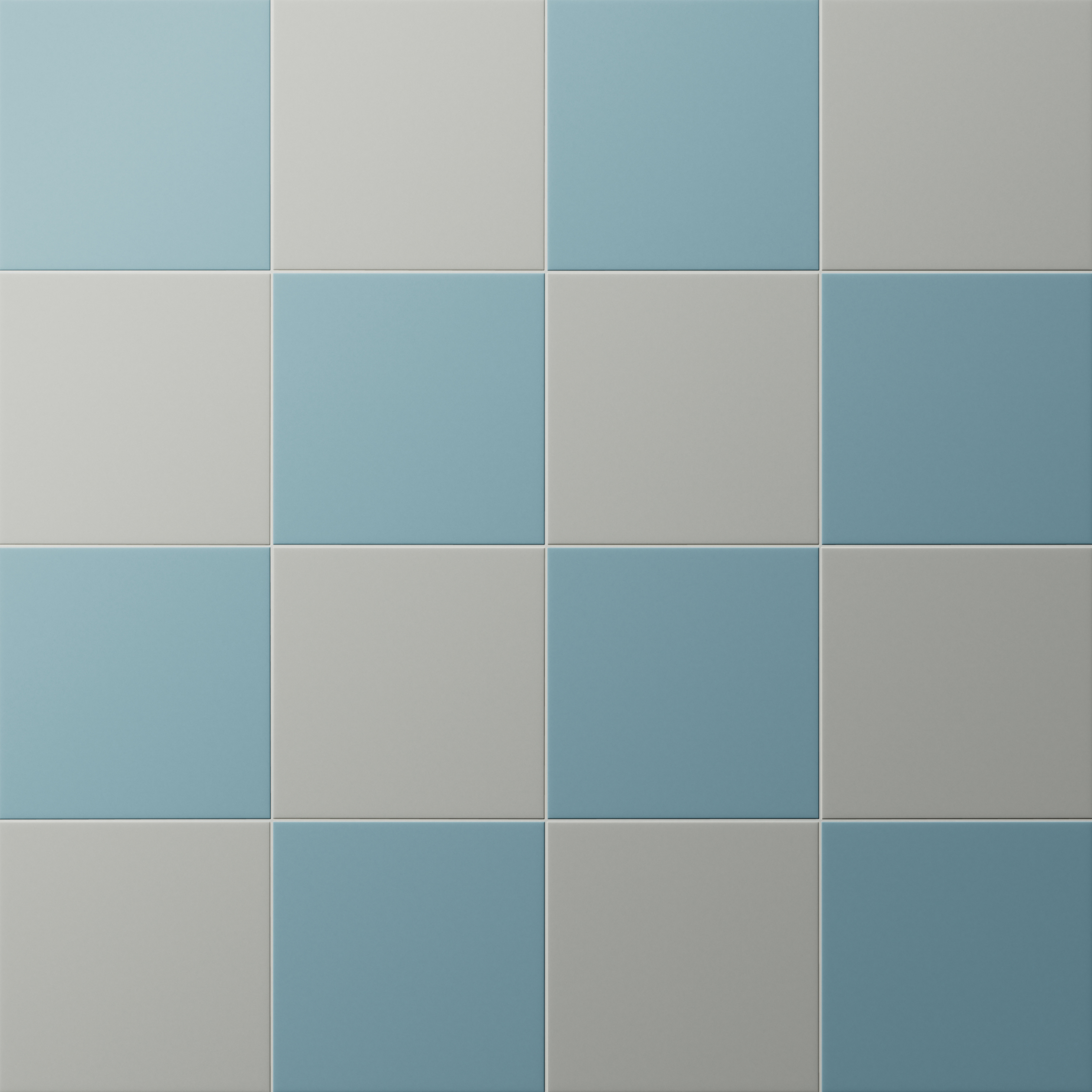 Merrick 8 x 8 Checkerboard Matte Porcelain Tile in Ska Blue and Gothic Grey