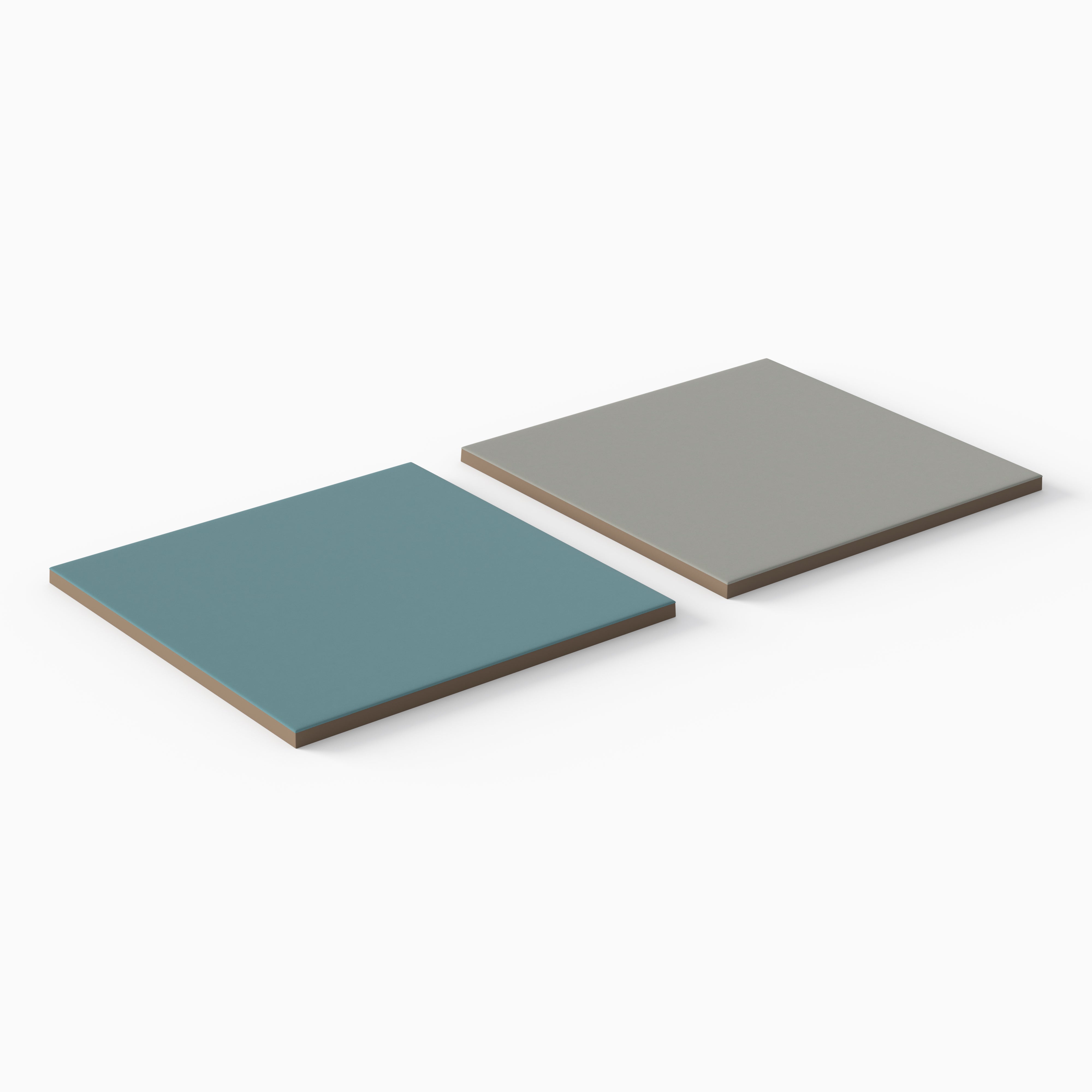 Merrick 8 x 8 Checkerboard Matte Porcelain Tile in Ska Blue and Gothic Grey