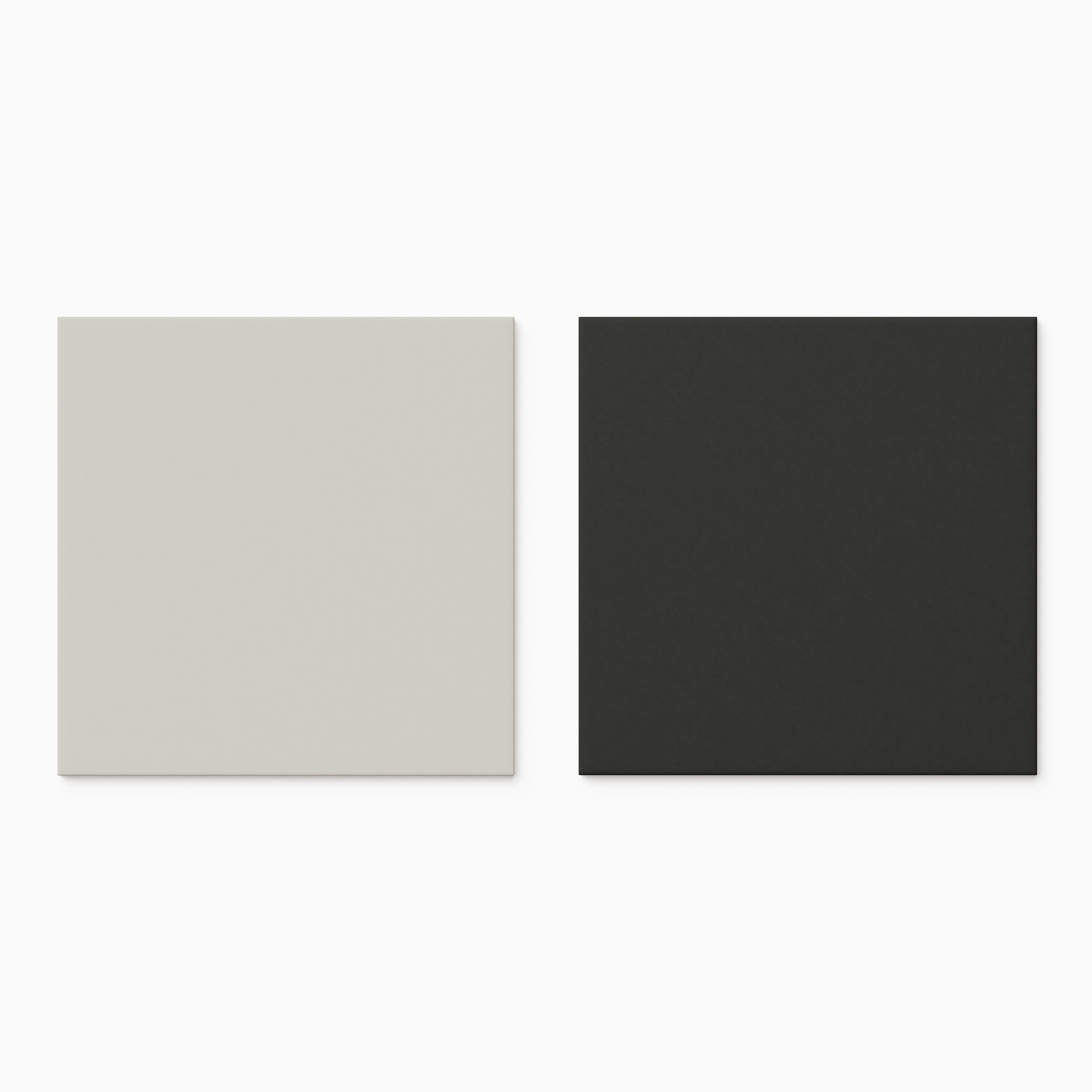 Merrick 8 x 8 Checkerboard Matte Porcelain Tile in Ambient White and Synth Black