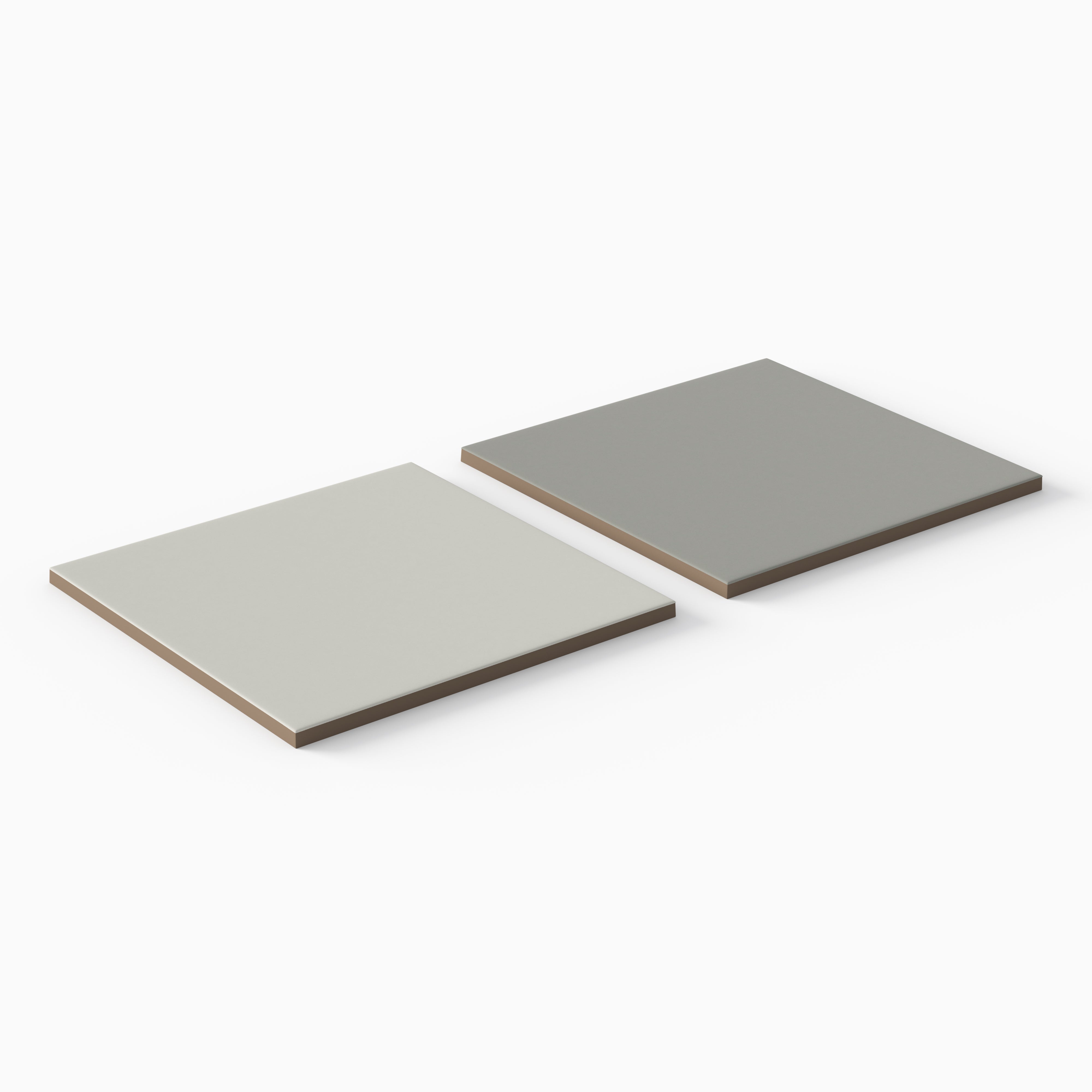 Merrick 8 x 8 Checkerboard Matte Porcelain Tile in Ambient White and Gothic Grey