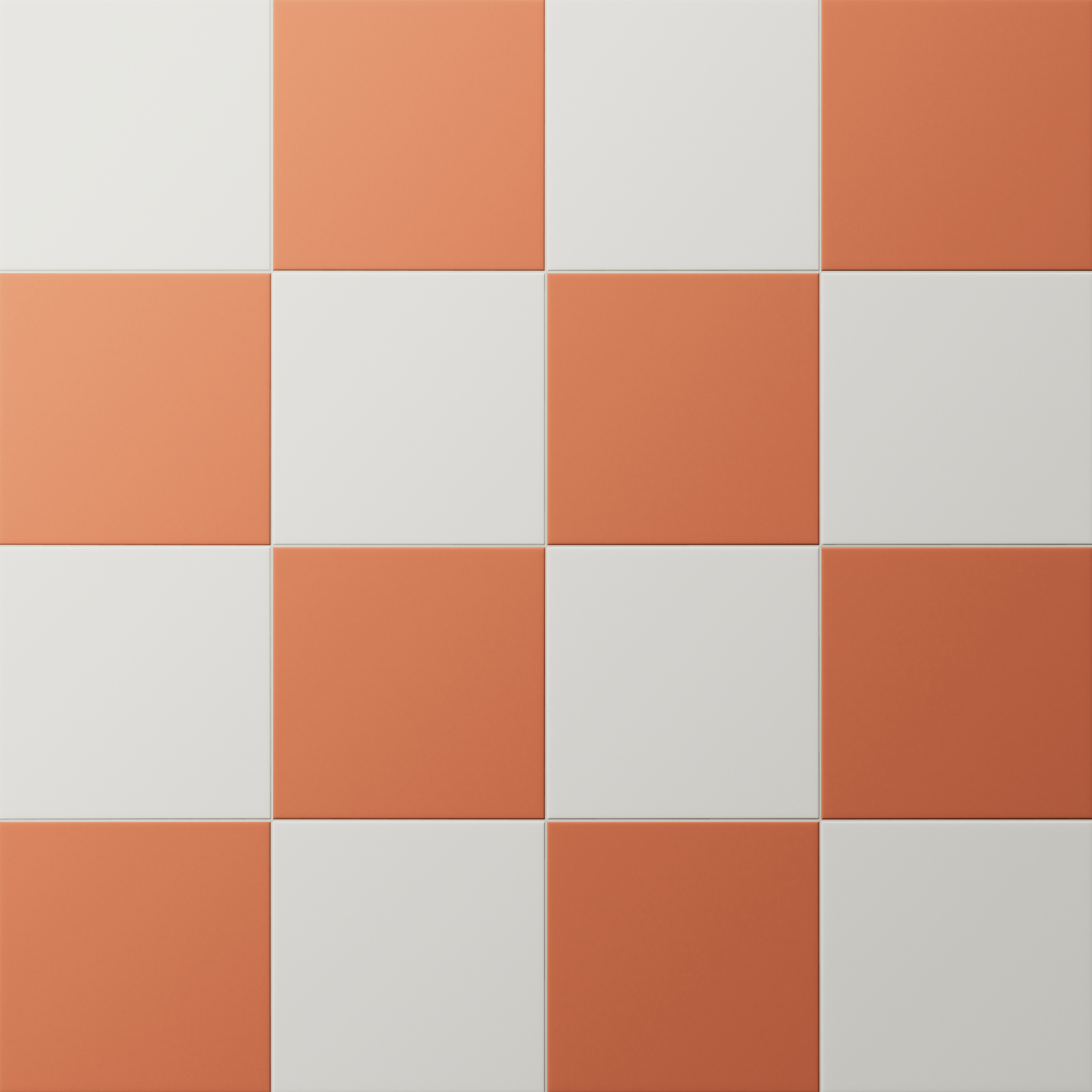 Merrick 8 x 8 Checkerboard Matte Porcelain Tile in Ambient White and ...