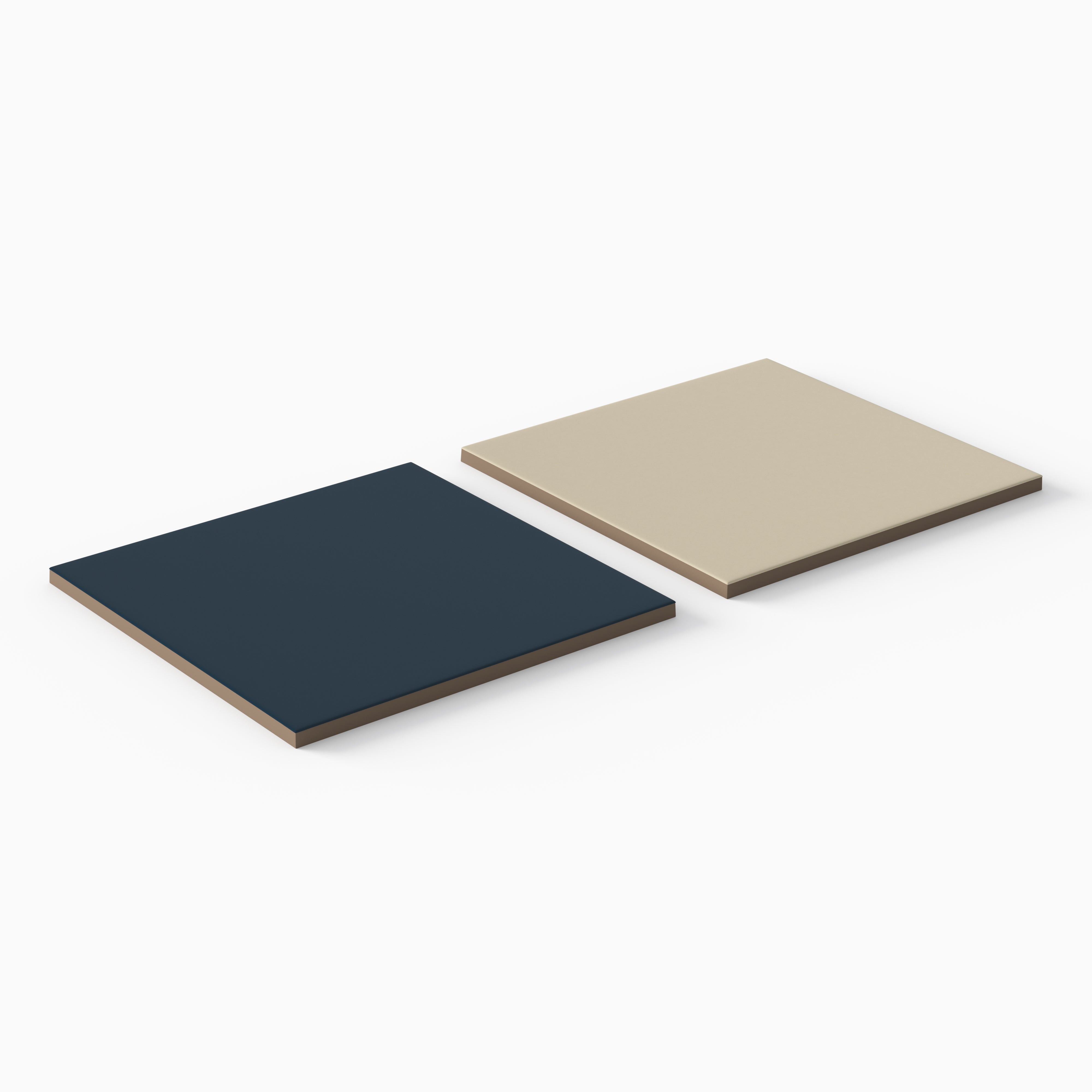 Merrick 8 x 8 Checkerboard Matte Porcelain Tile in Rhythm and Blues and Classical Beige
