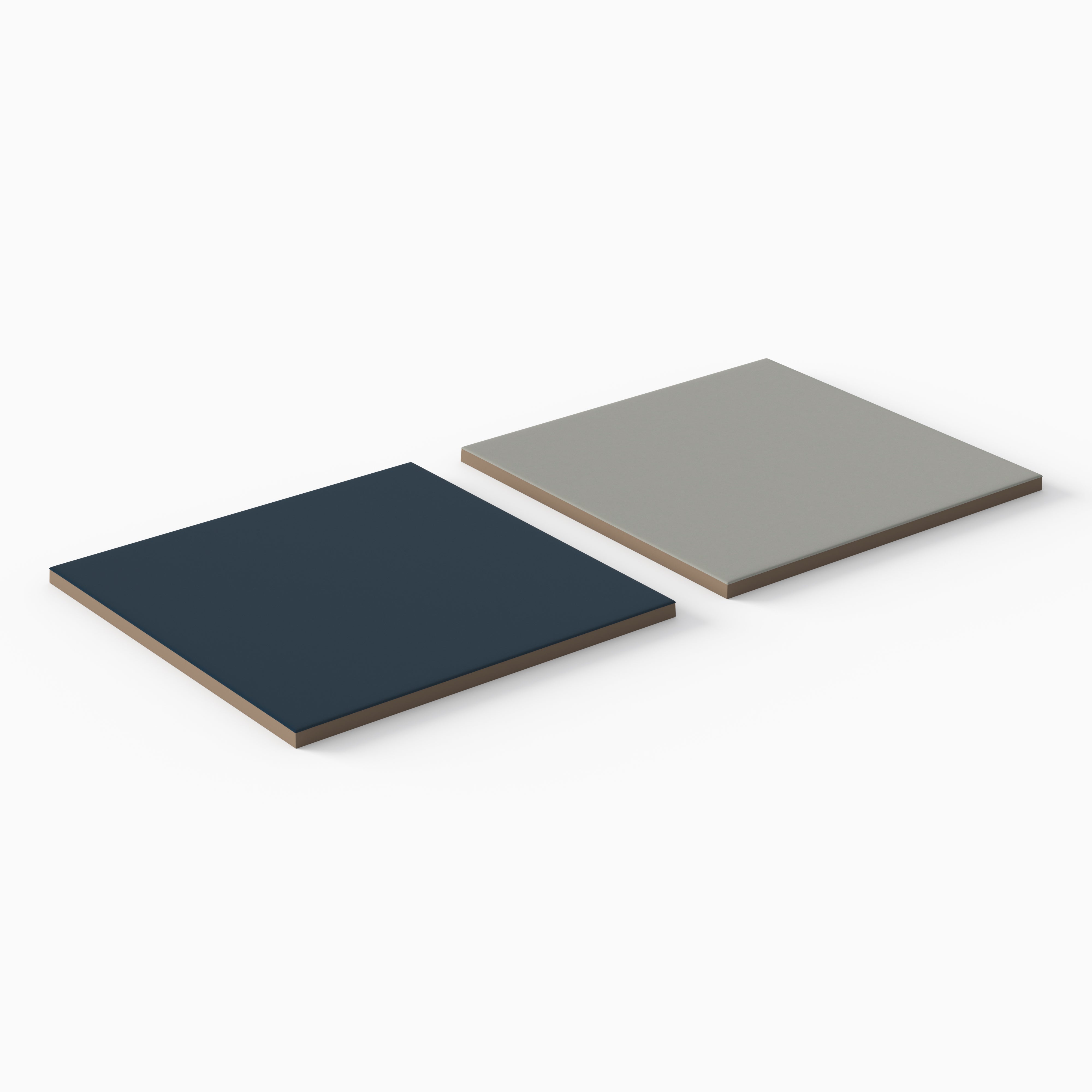 Merrick 8 x 8 Checkerboard Matte Porcelain Tile in Rhythm and Blues and Gothic Grey
