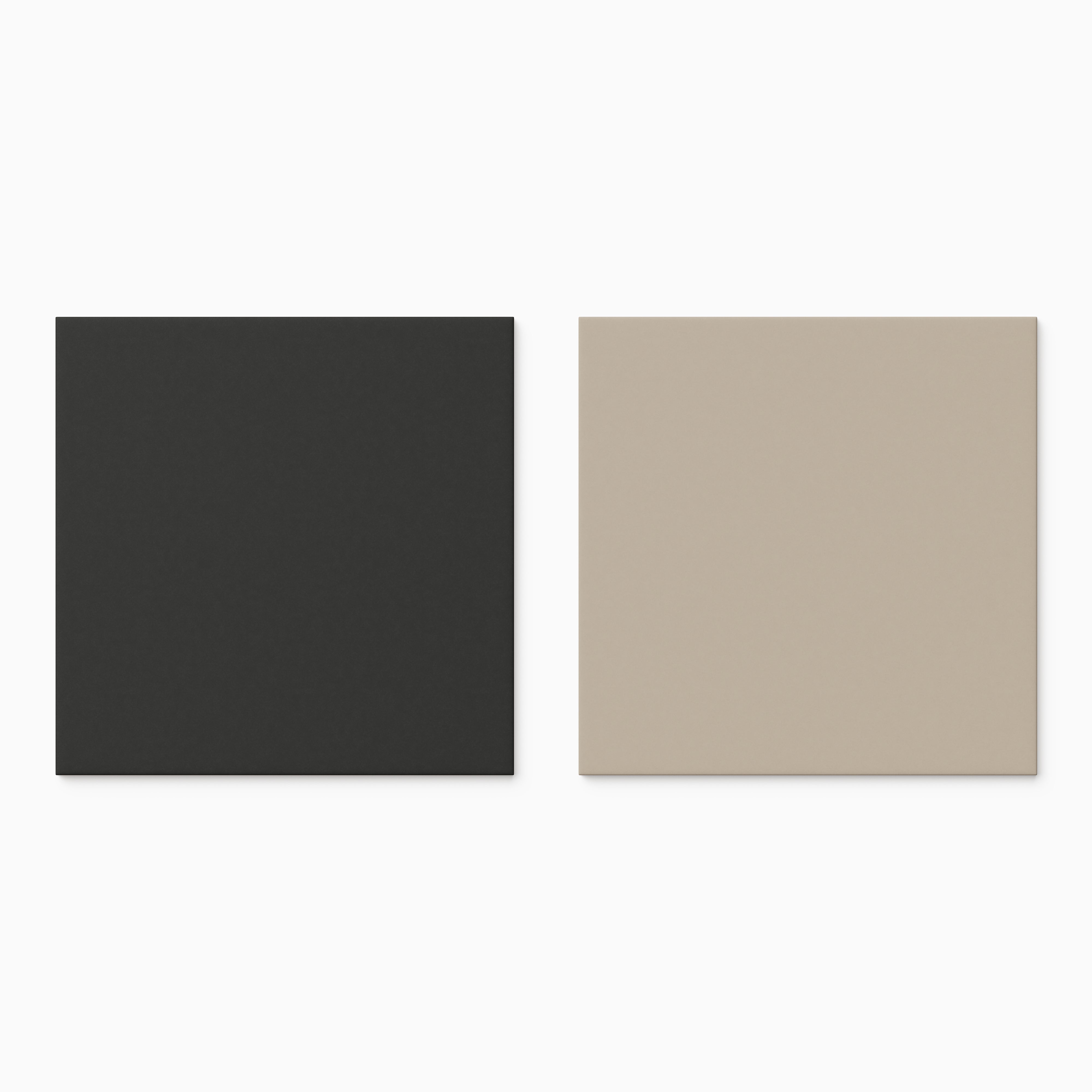 Merrick 8 x 8 Checkerboard Matte Porcelain Tile in Synth Black and Grunge Greige