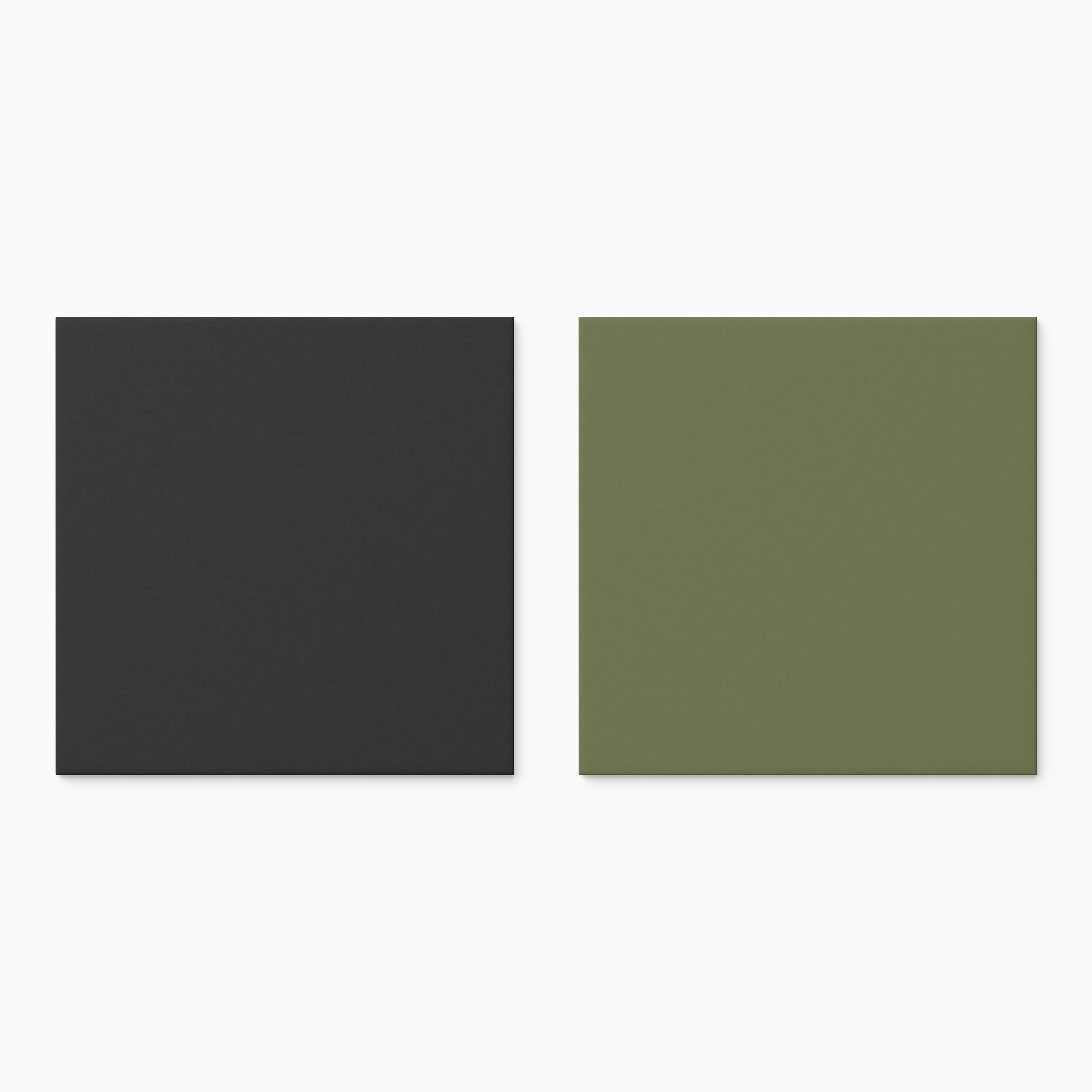 Merrick 8 x 8 Checkerboard Matte Porcelain Tile in Synth Black and Folk Green