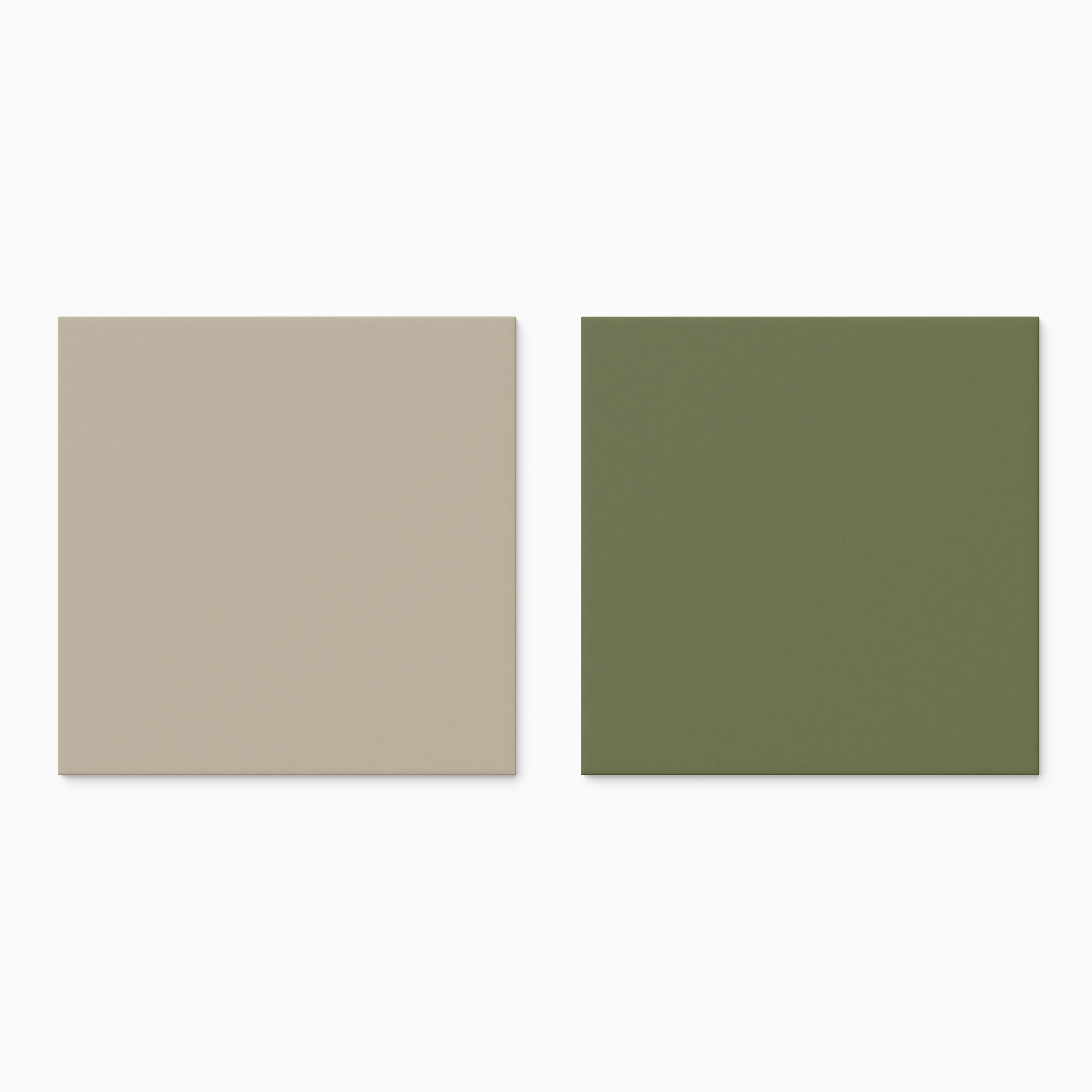 Merrick 8 x 8 Checkerboard Matte Porcelain Tile in Grunge Greige and Folk Green