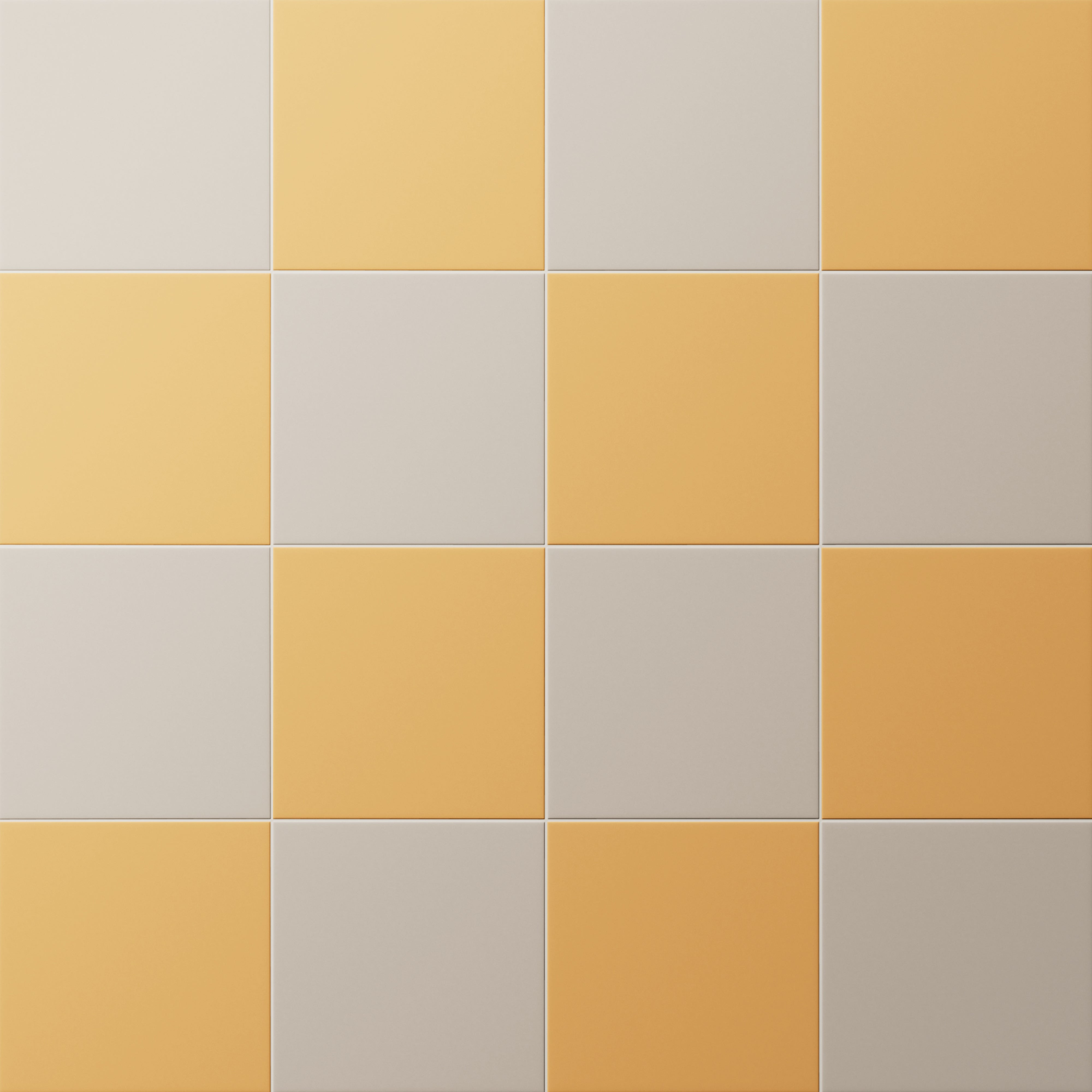 Merrick 8 x 8 Checkerboard Matte Porcelain Tile in Grunge Greige and Acoustic Amber