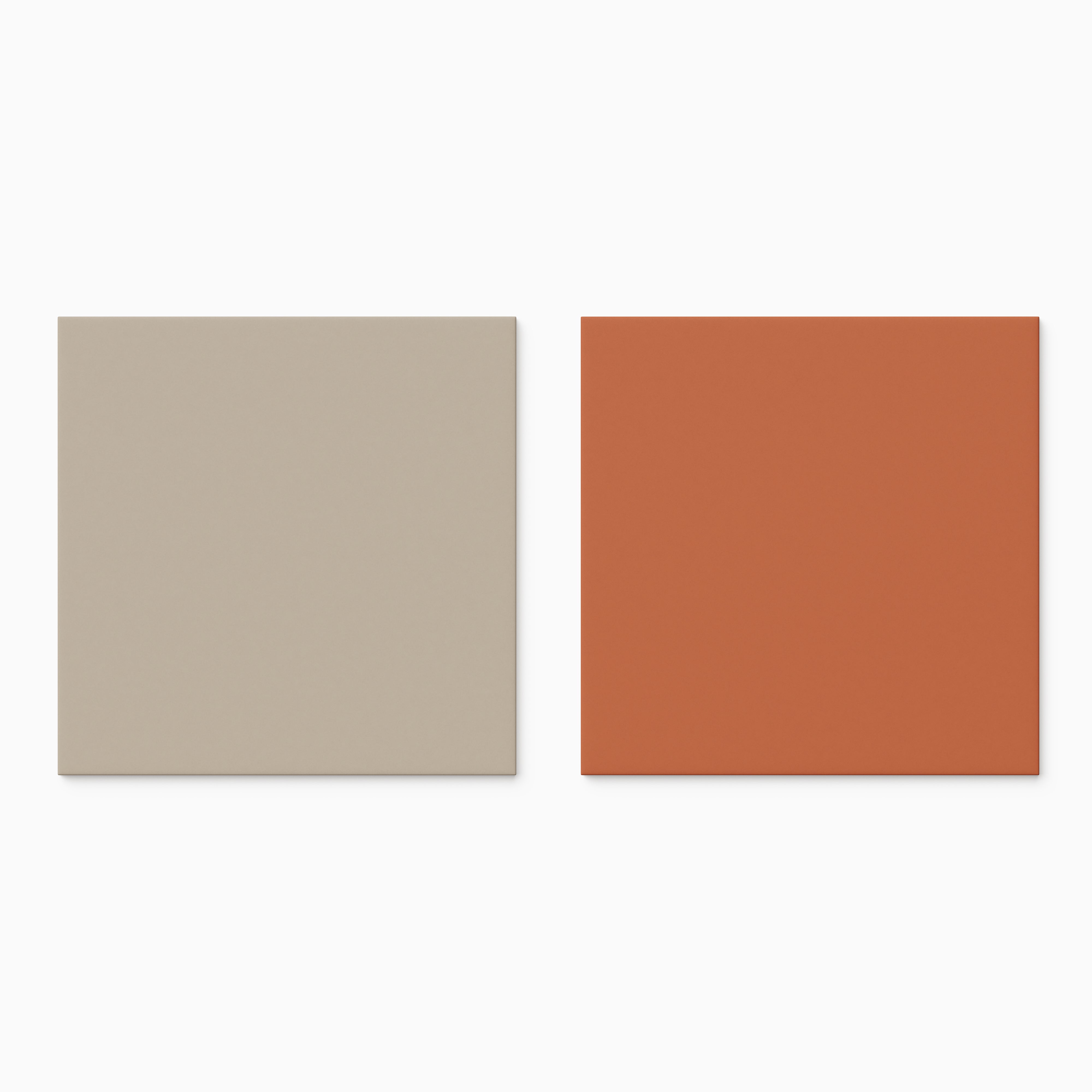 Merrick 8 x 8 Checkerboard Matte Porcelain Tile in Grunge Greige and New-Age Terracotta