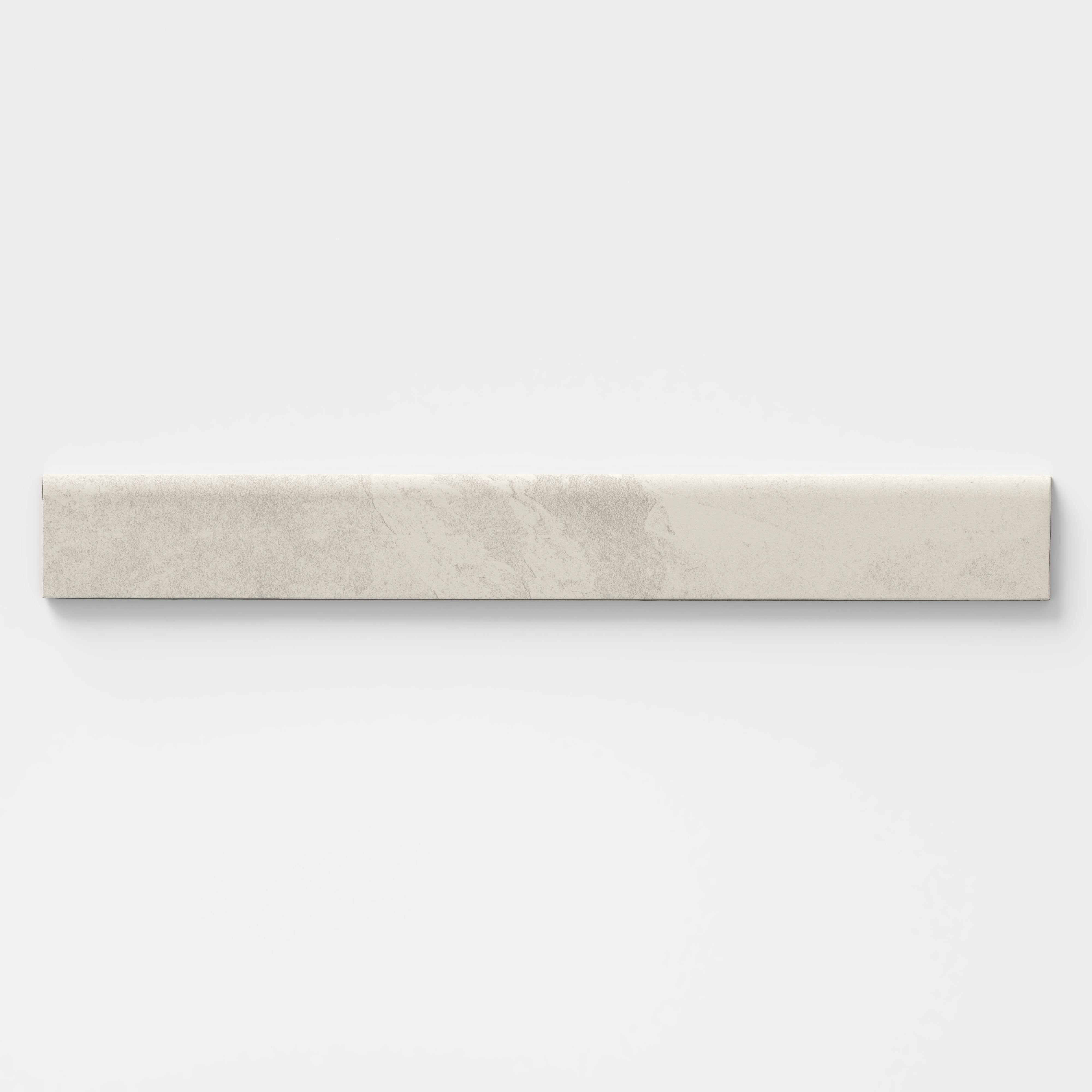 Aurora 3x24 Matte Porcelain Bullnose Tile in Ivory