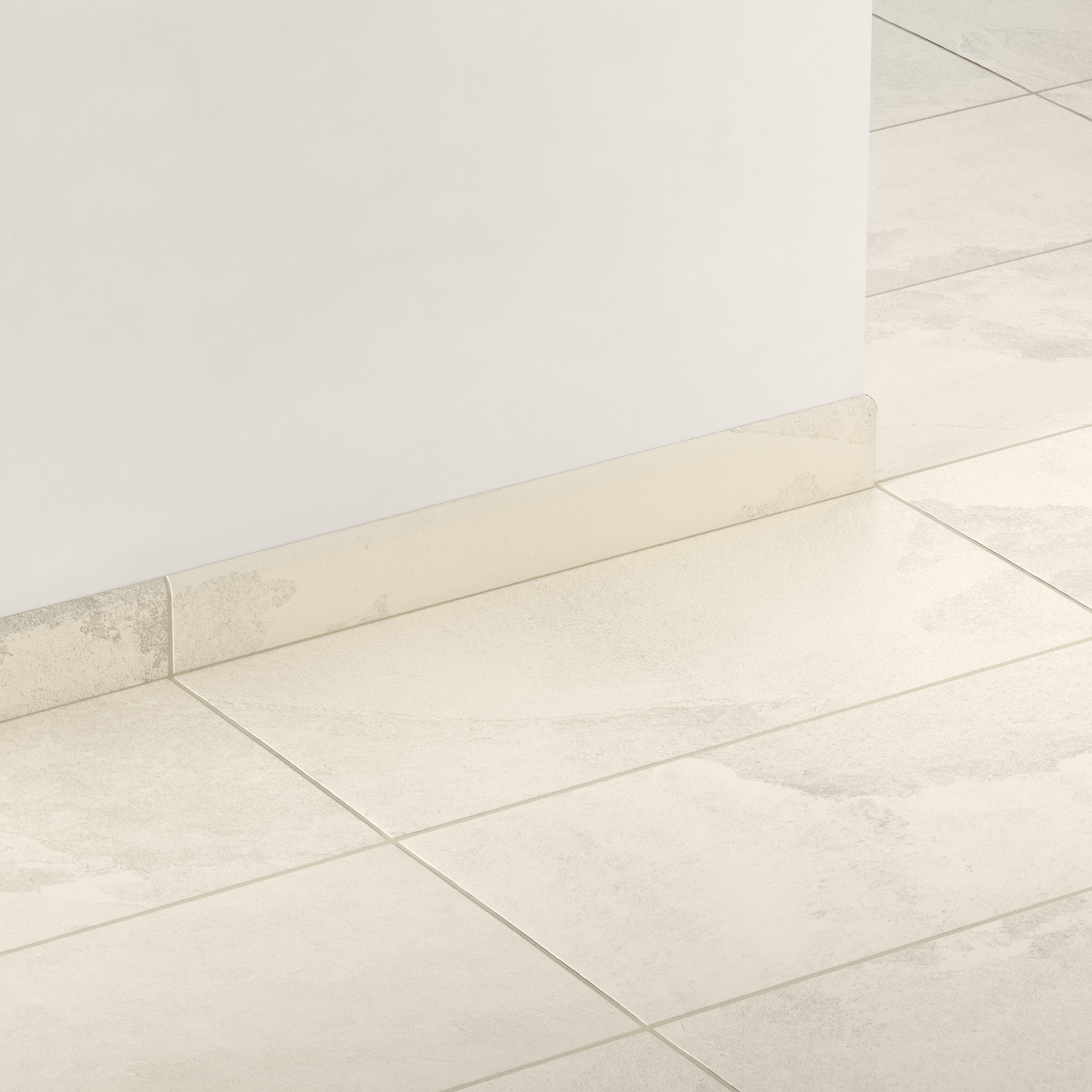 Aurora 3x24 Matte Porcelain Bullnose Tile in Ivory