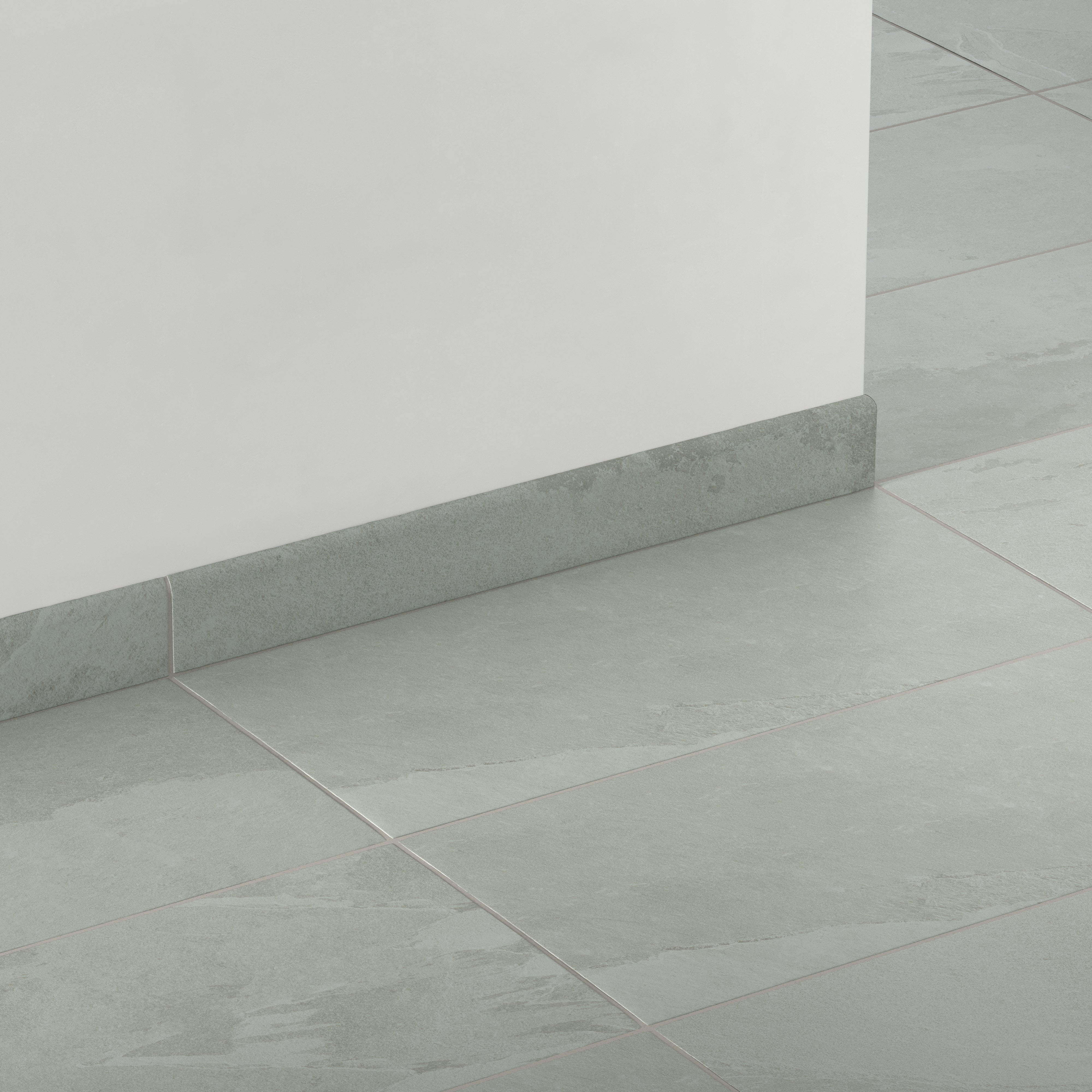 Aurora 3x24 Matte Porcelain Bullnose Tile in Ardesia