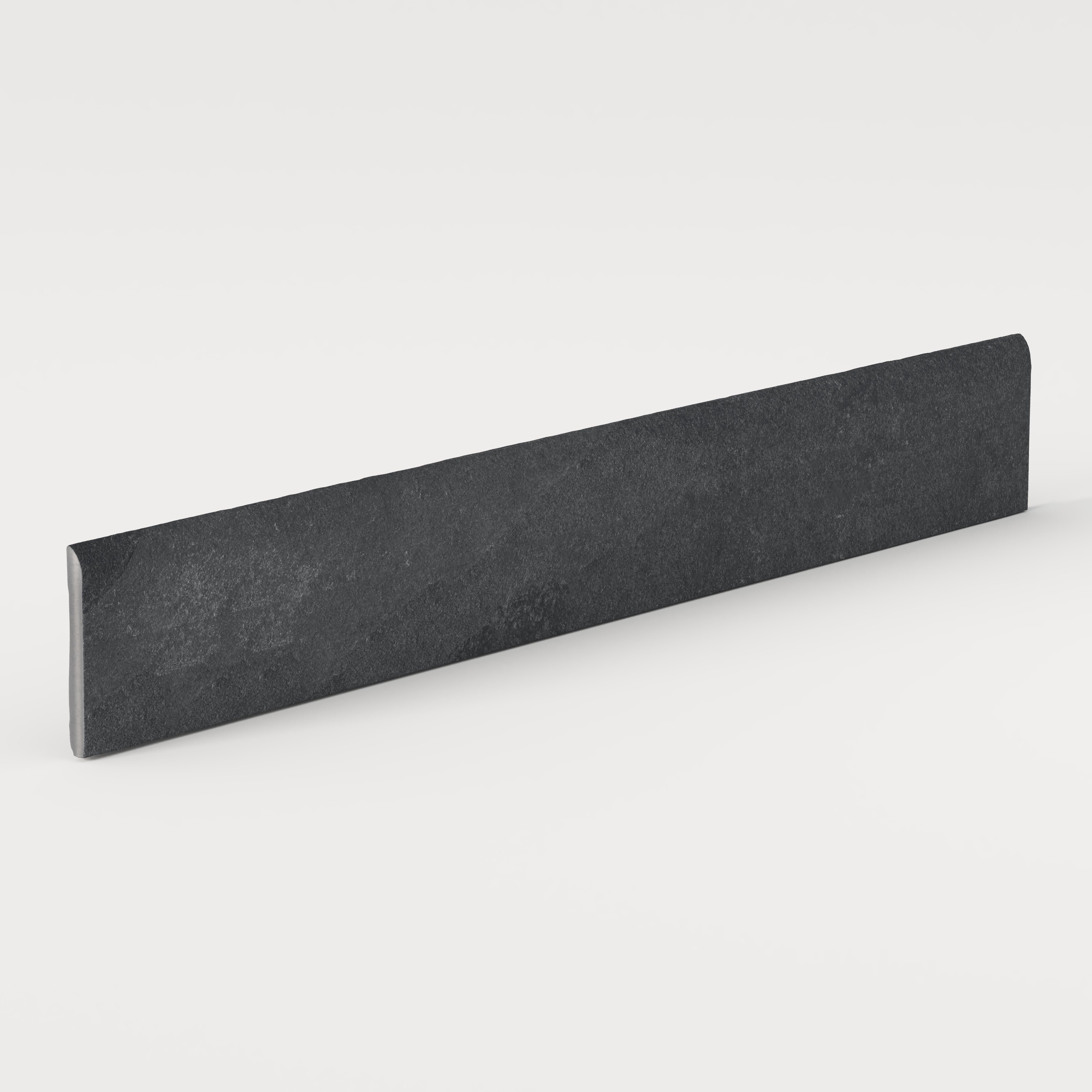 Aurora 3x24 Matte Porcelain Bullnose Tile in Lava