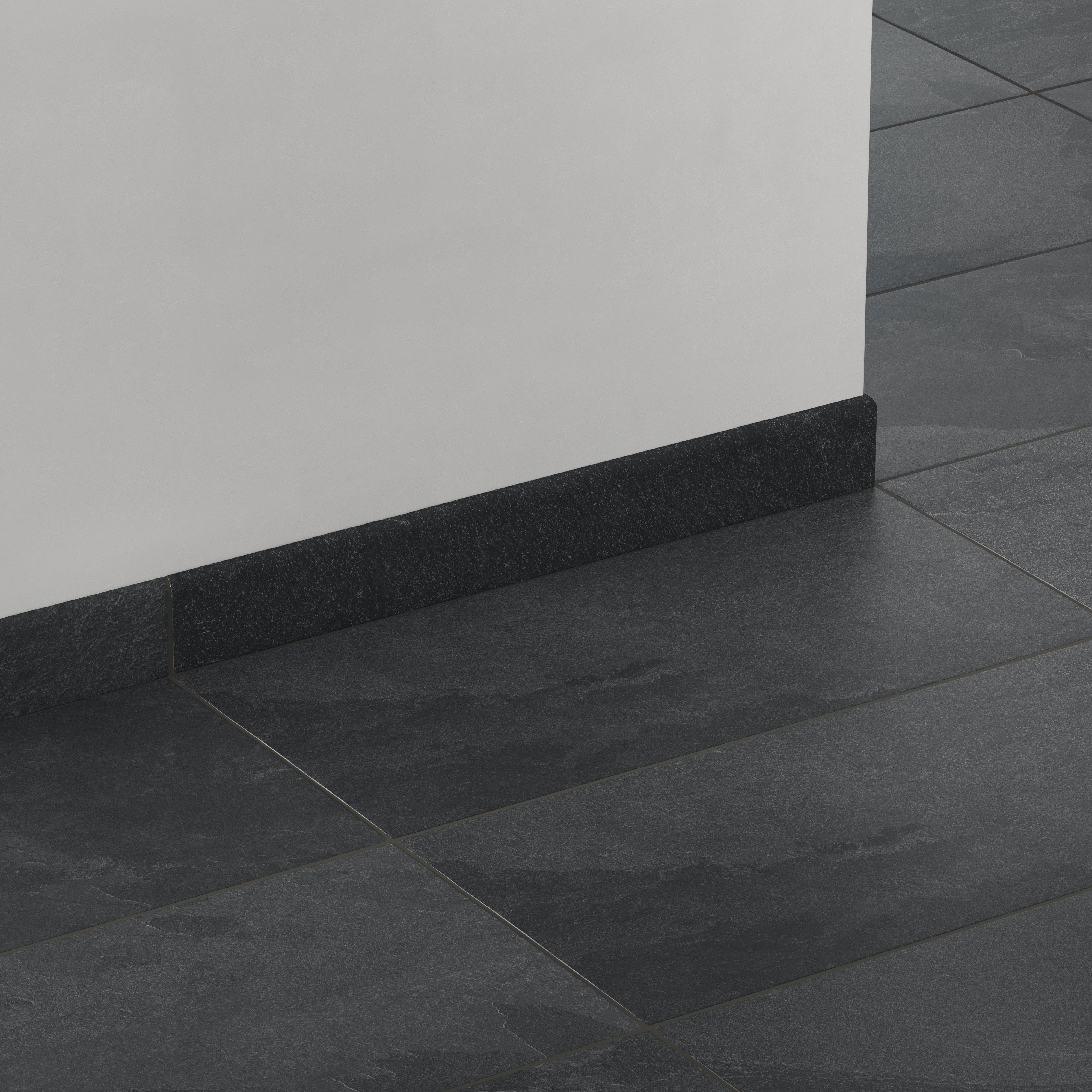 Aurora 3x24 Matte Porcelain Bullnose Tile in Lava