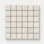 Matte square mosaic tiles in off-white and soft beige tones with stone-like variation, ideal for creating a clean, airy aesthetic on walls, floors, or shower surrounds.