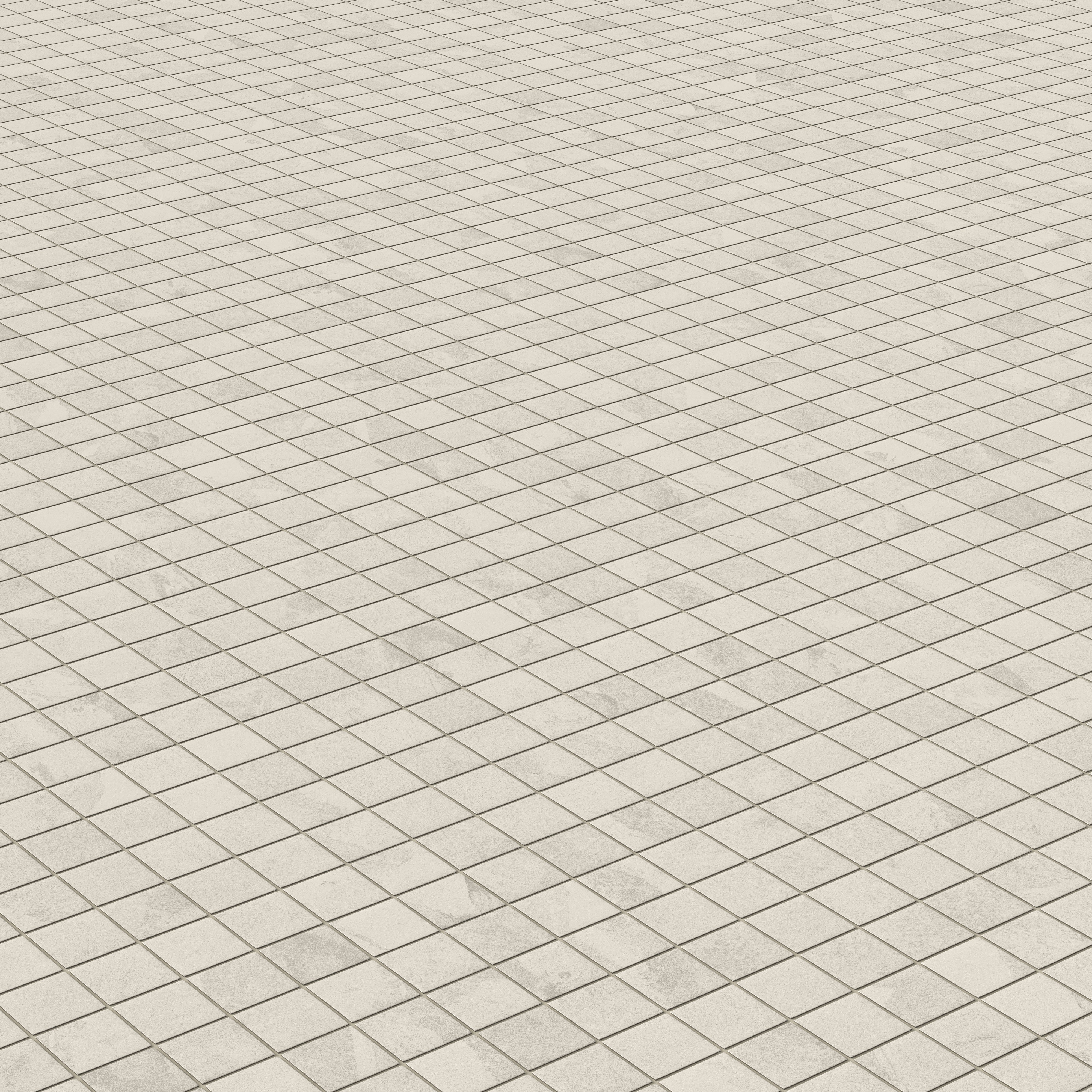 Aurora 2x2 Matte Porcelain Mosaic Tile in Ivory