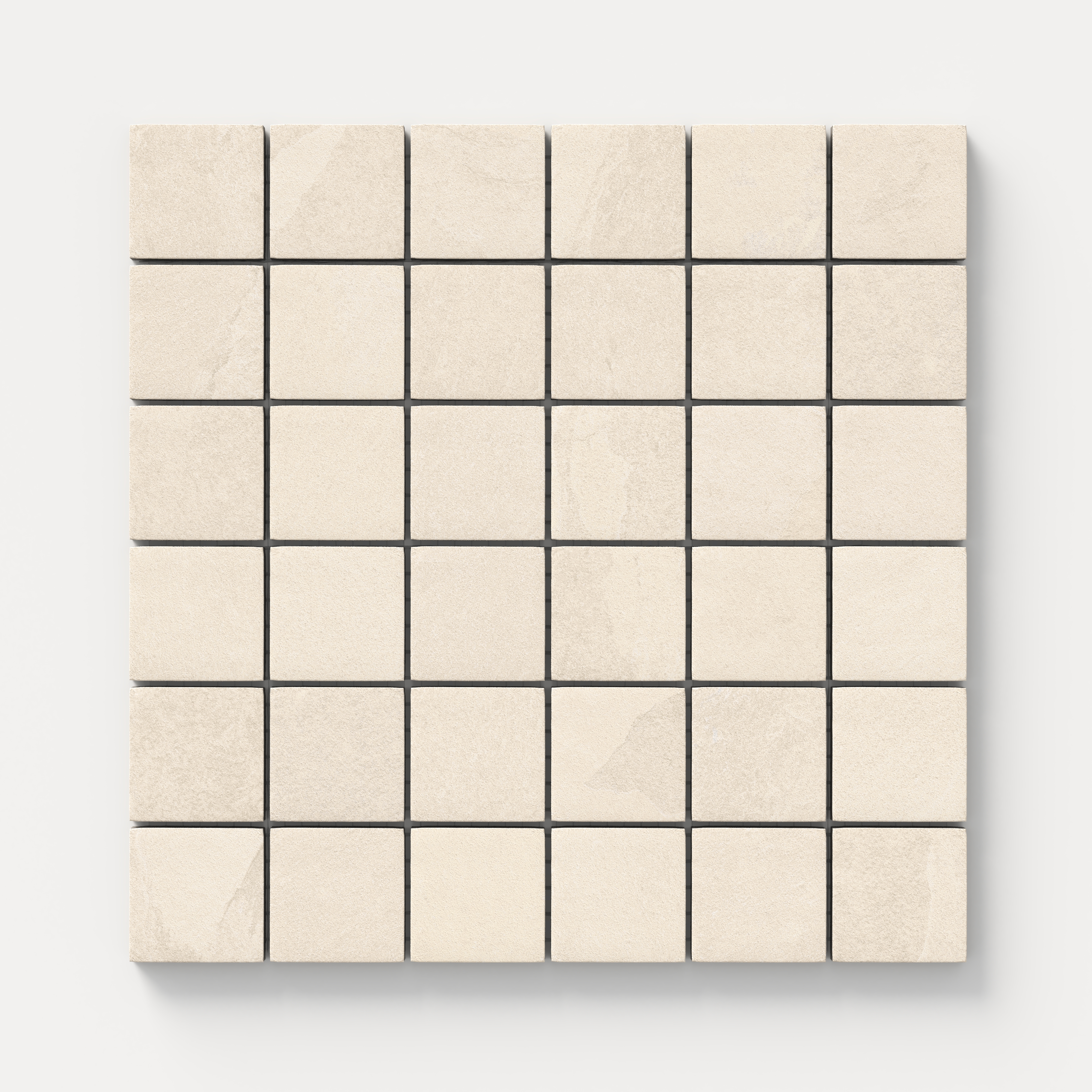 Aurora 2x2 Matte Porcelain Mosaic Tile in Beige