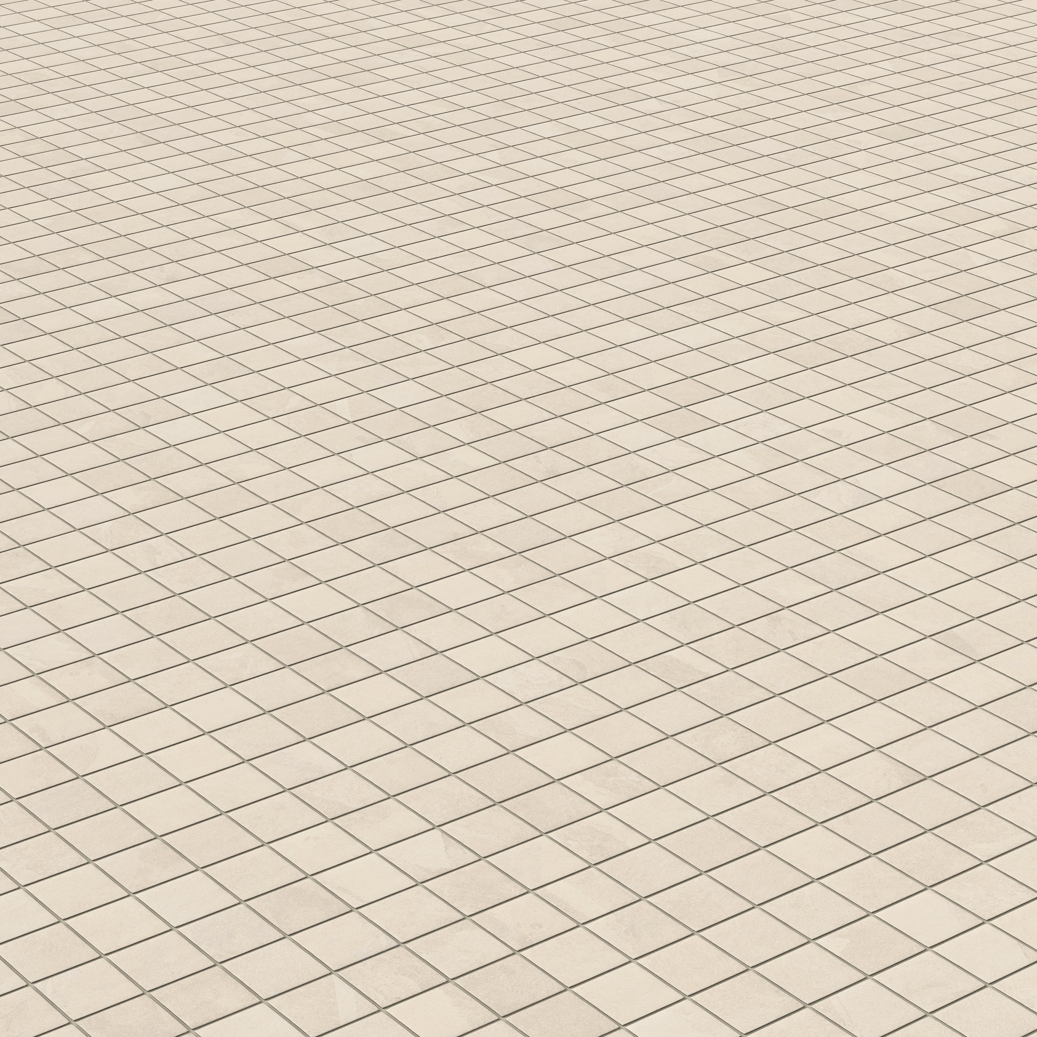 Aurora 2x2 Matte Porcelain Mosaic Tile in Beige