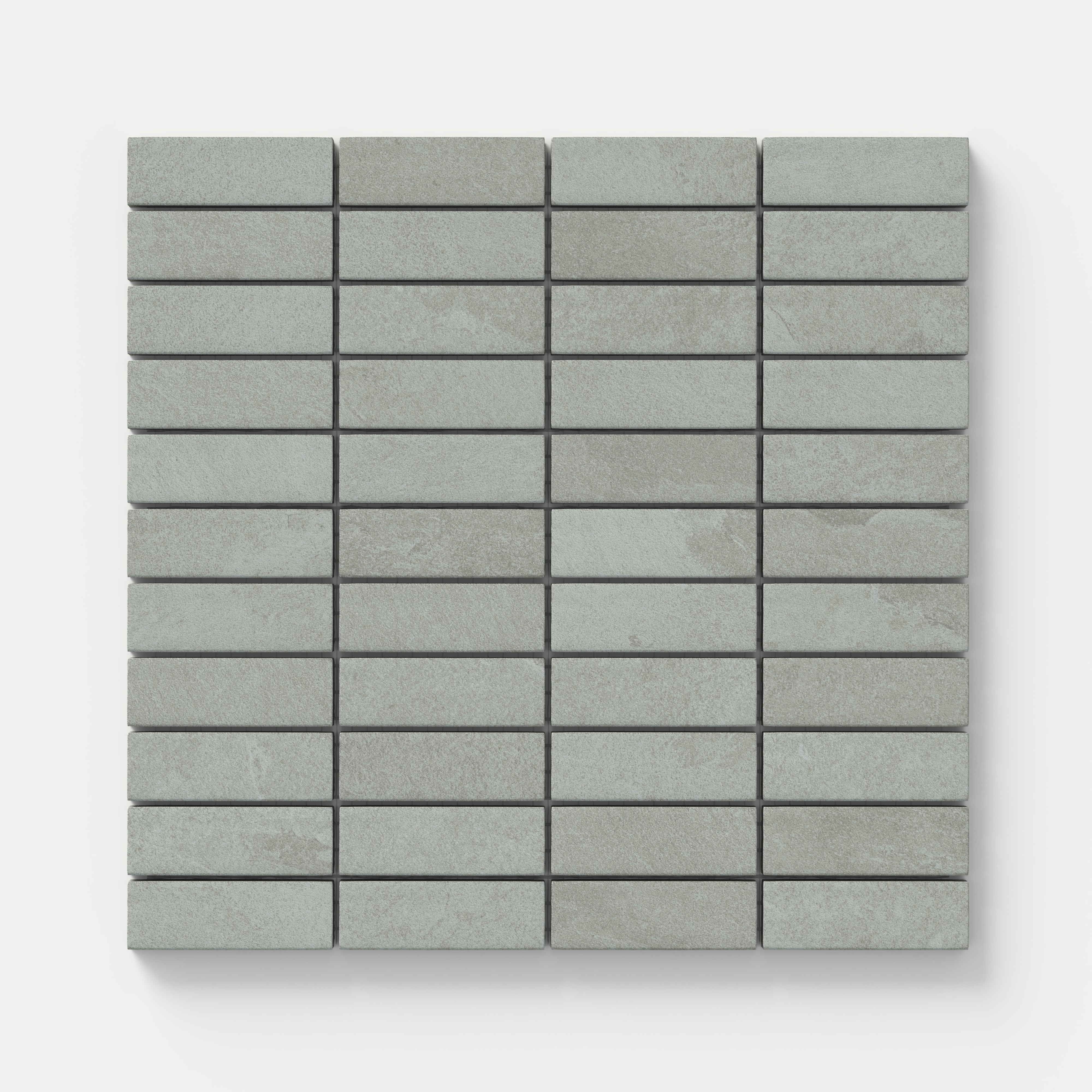 Aurora 1x3 Matte Porcelain Mosaic Tile in Ardesia