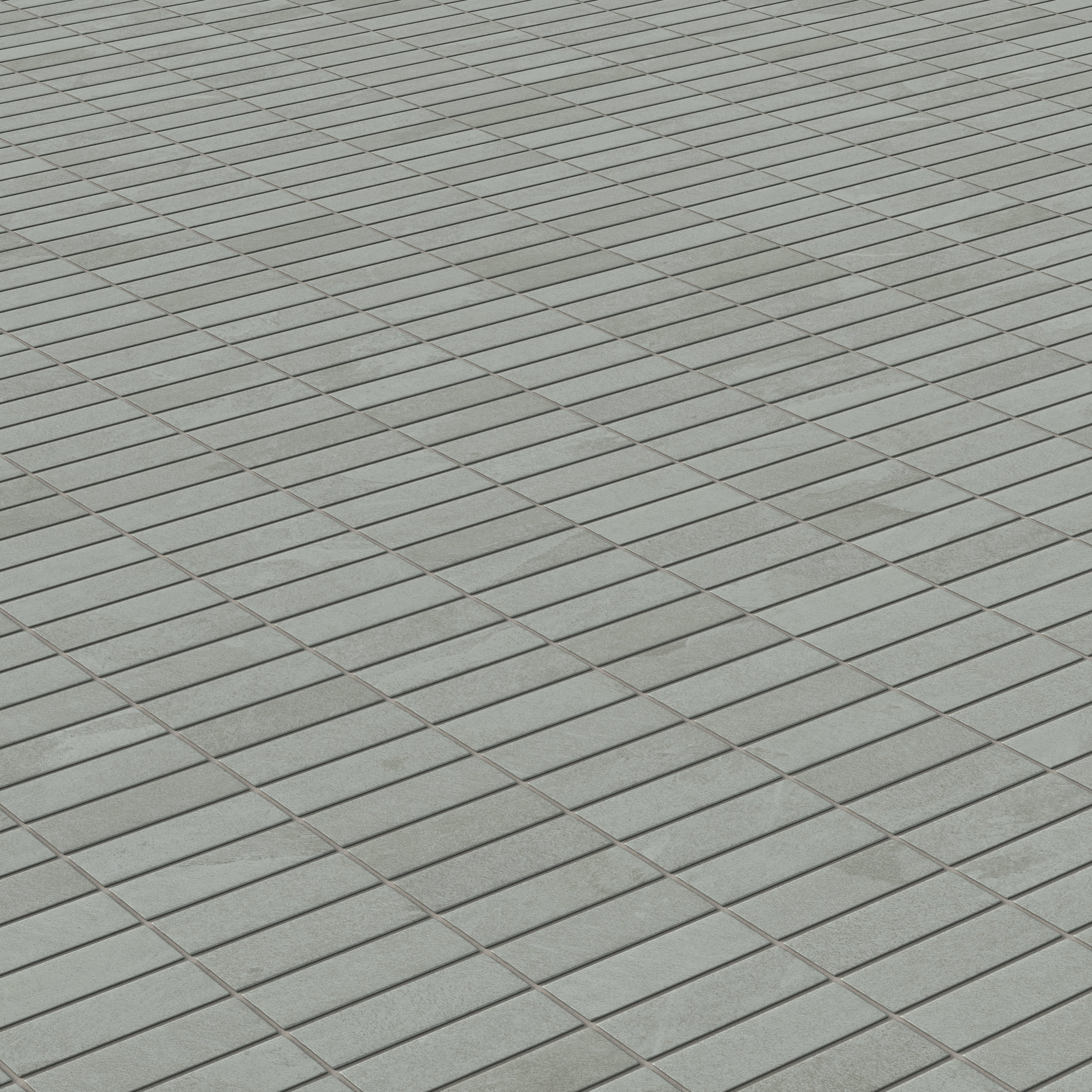 Aurora 1x3 Matte Porcelain Mosaic Tile in Ardesia