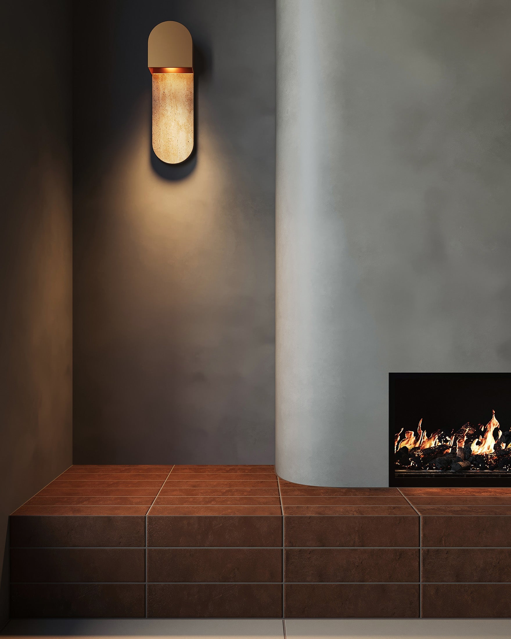 Kai 3x12 Matte Porcelain Tile in Terracotta