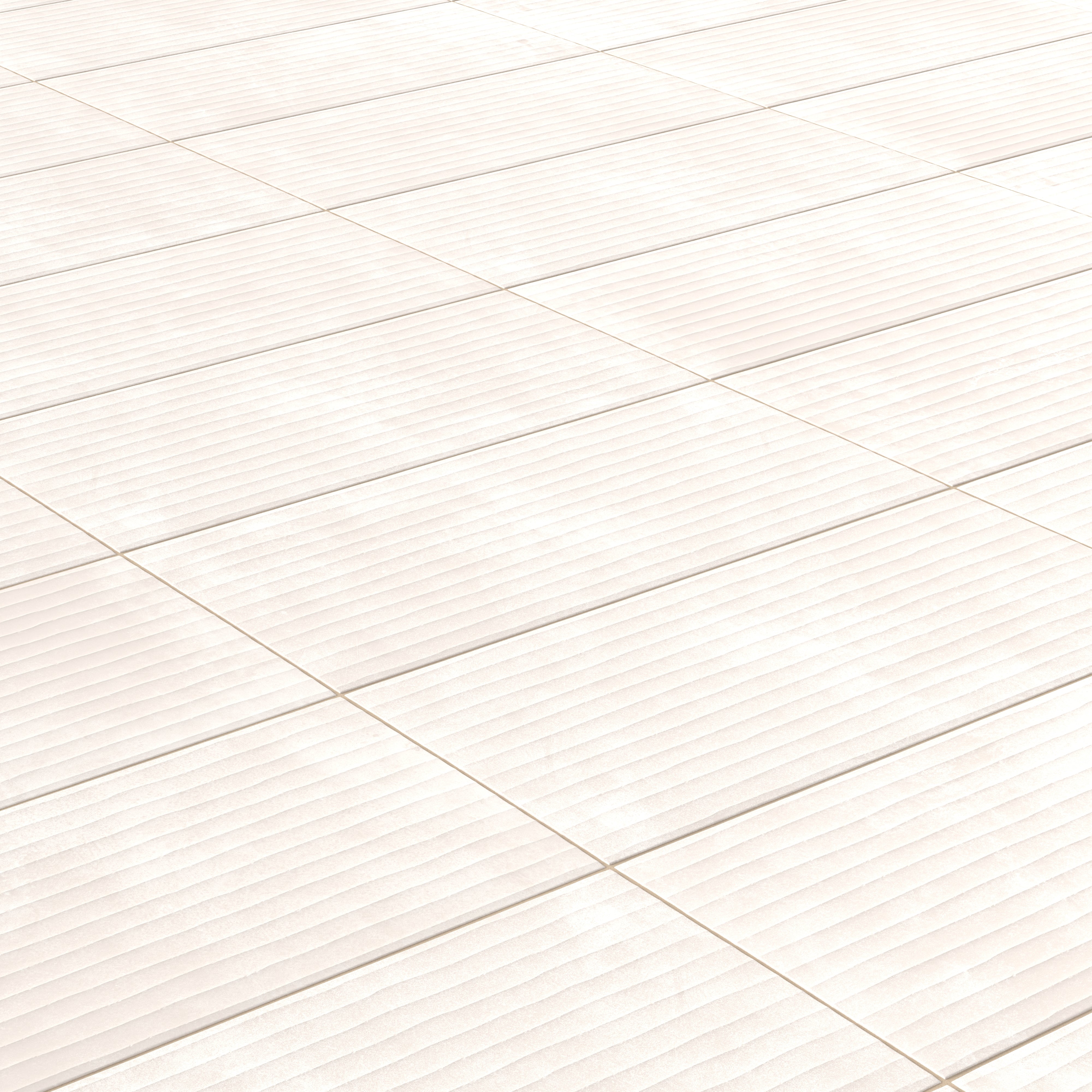 Kai 12x24 Flute Porcelain Tile in Whisper