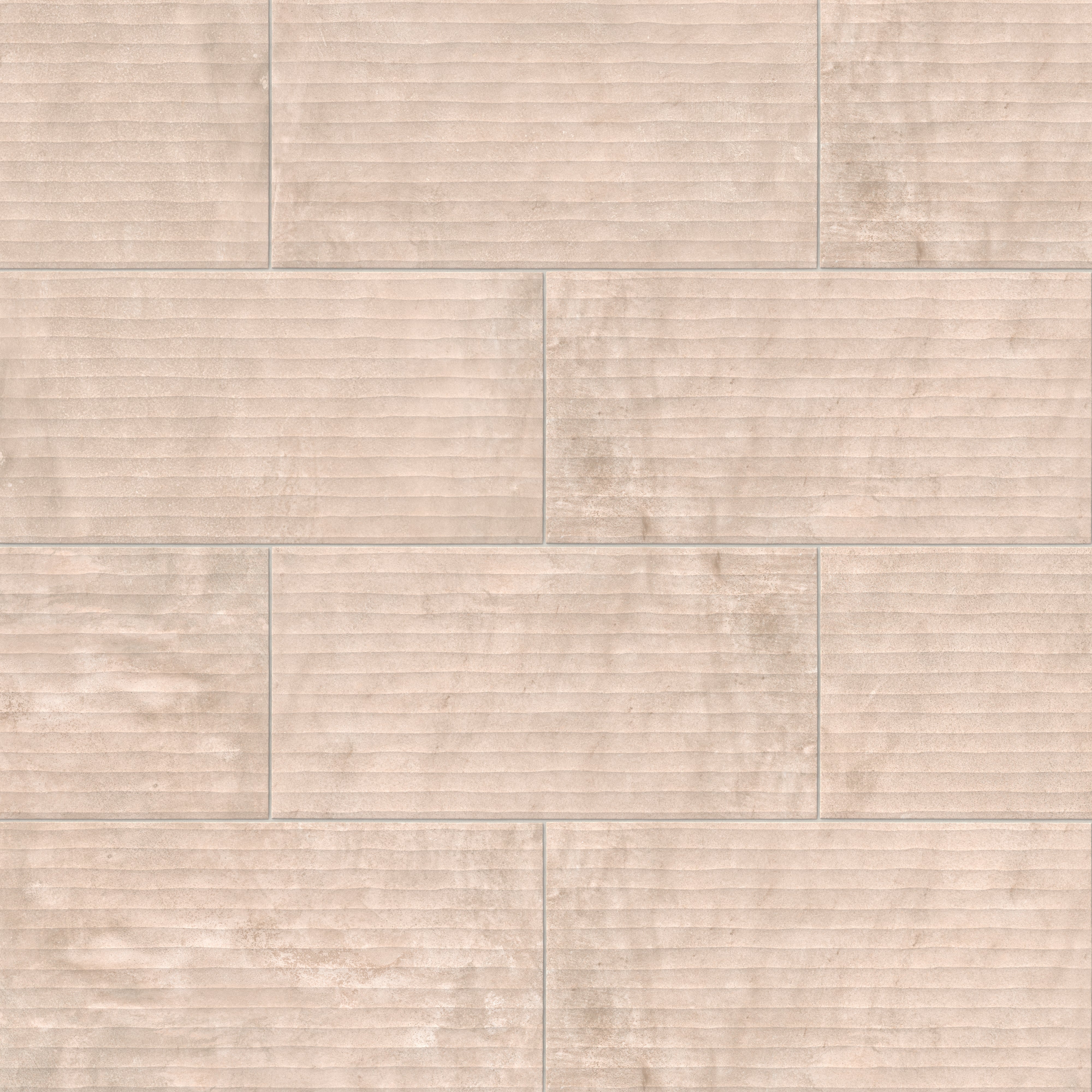 Kai 12x24 Flute Porcelain Tile in Alabaster
