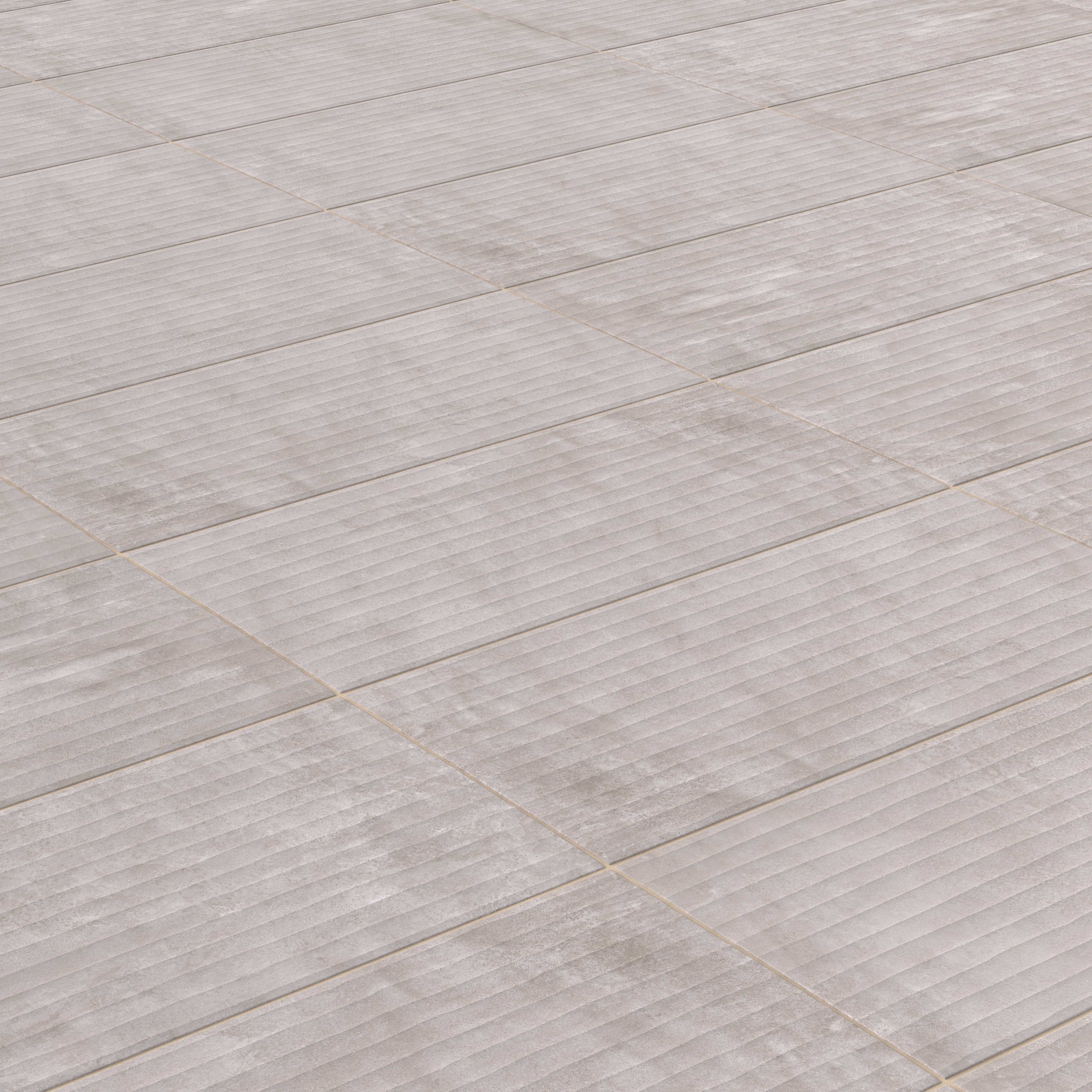 Kai 12x24 Flute Porcelain Tile in Smoke