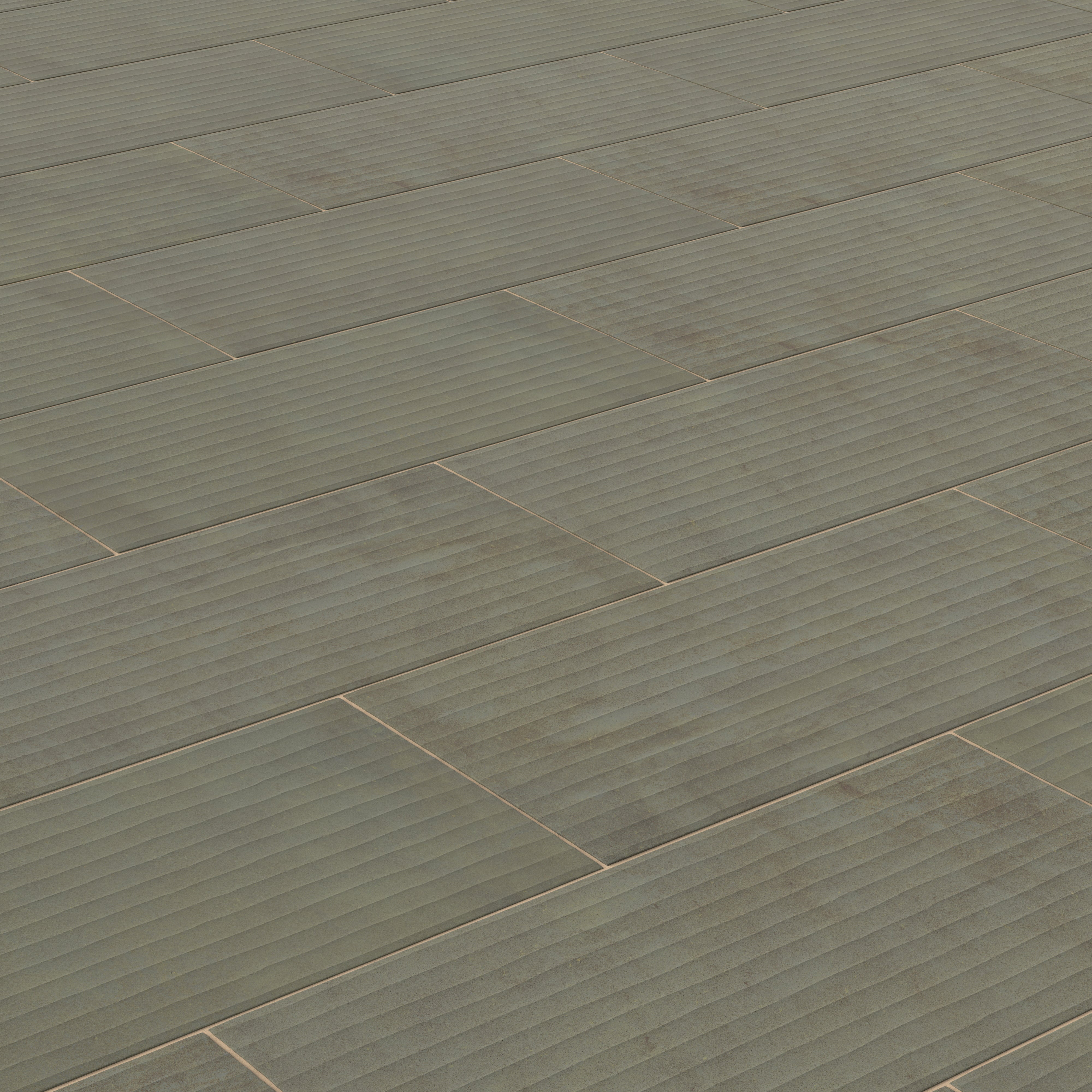 Kai 12x24 Flute Porcelain Tile in Jade