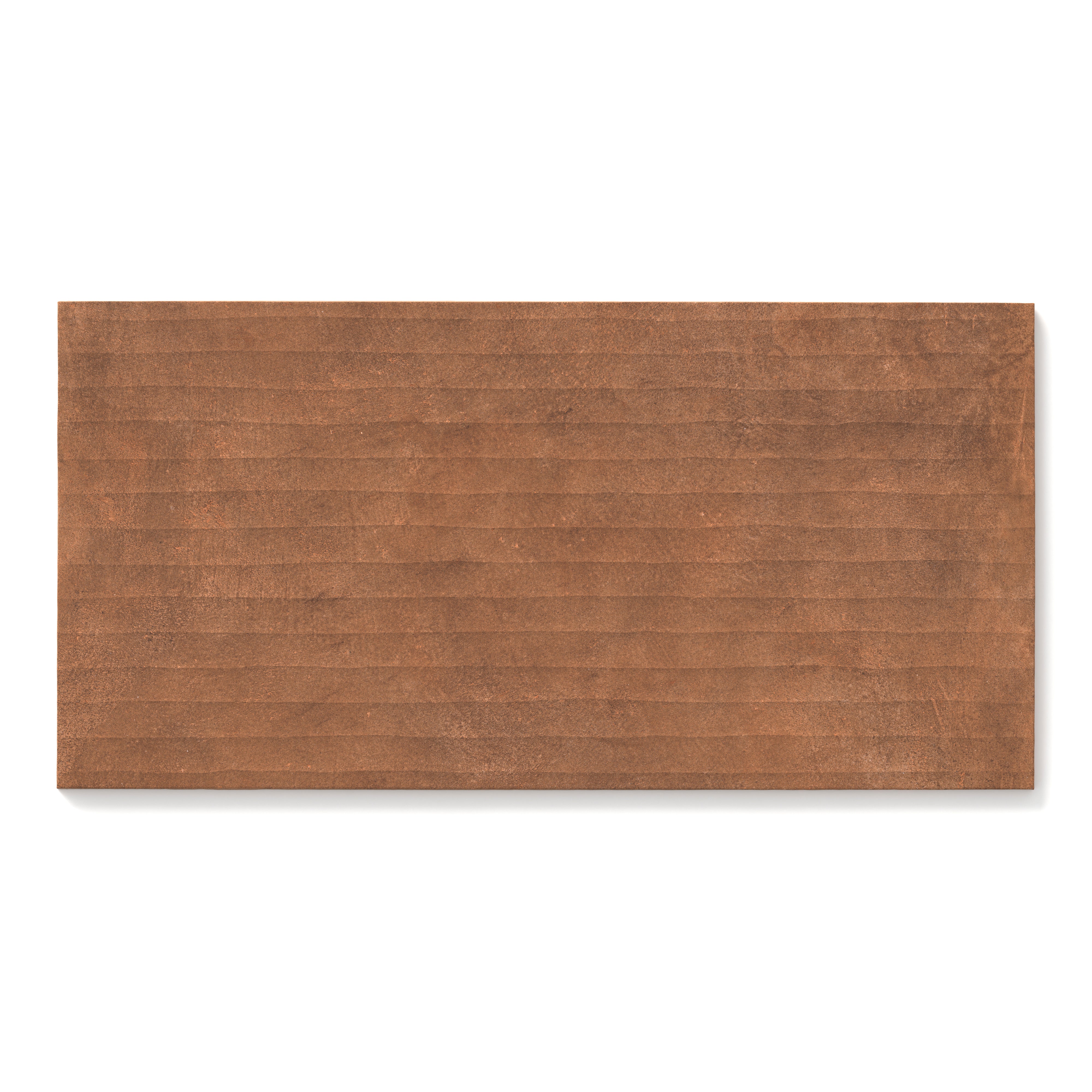 Kai 12x24 Flute Porcelain Tile in Terracotta
