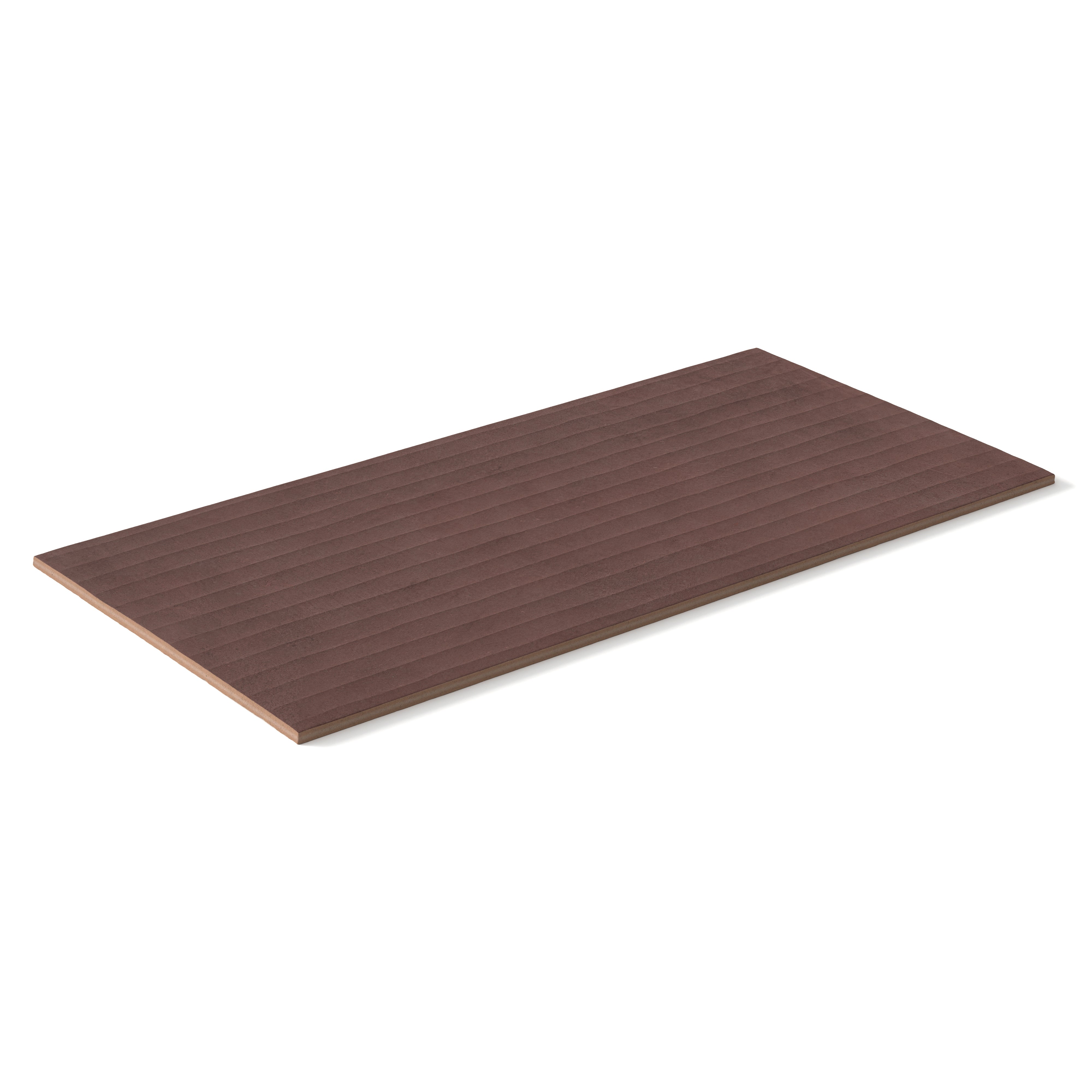 Kai 12x24 Flute Porcelain Tile in Marron