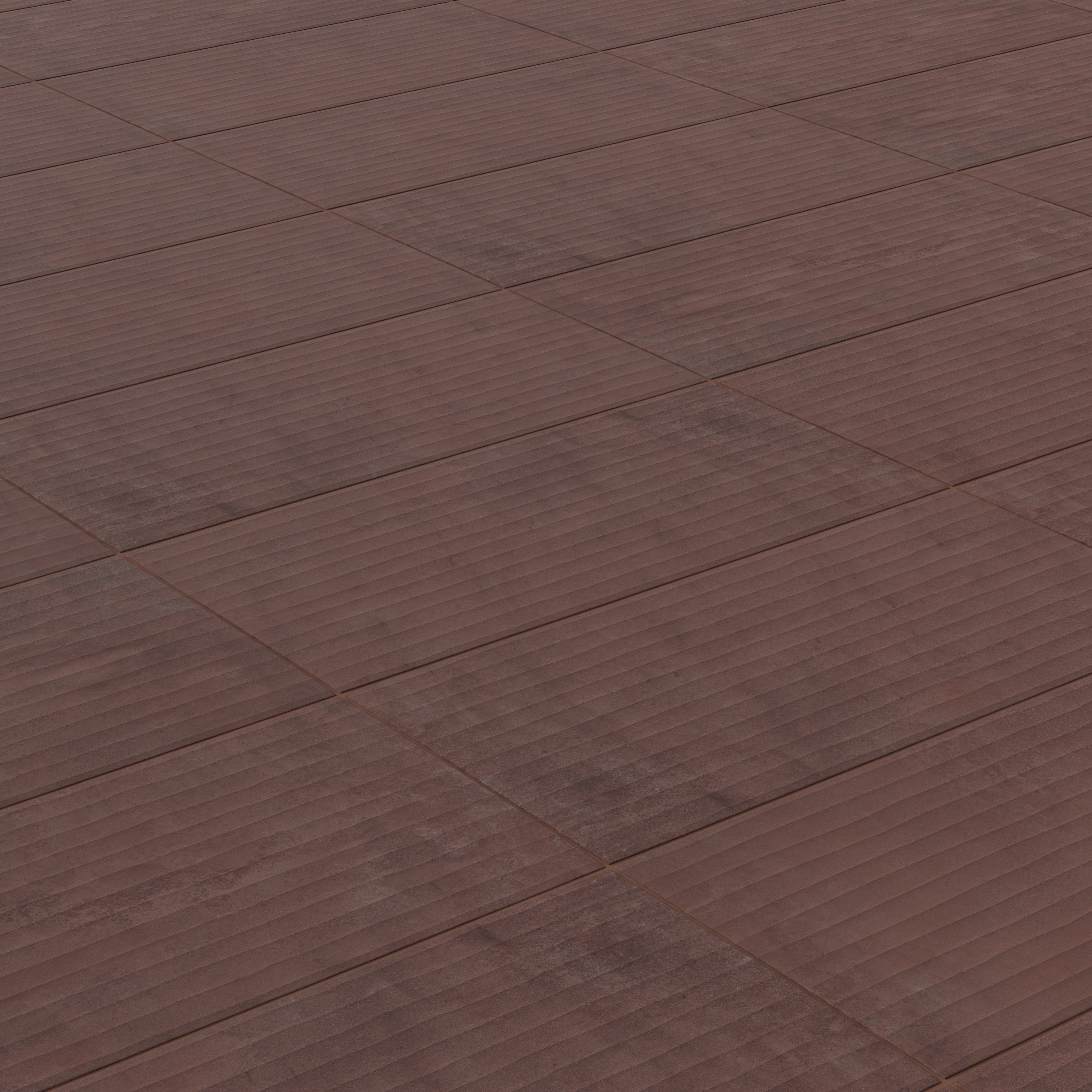 Kai 12x24 Flute Porcelain Tile in Marron