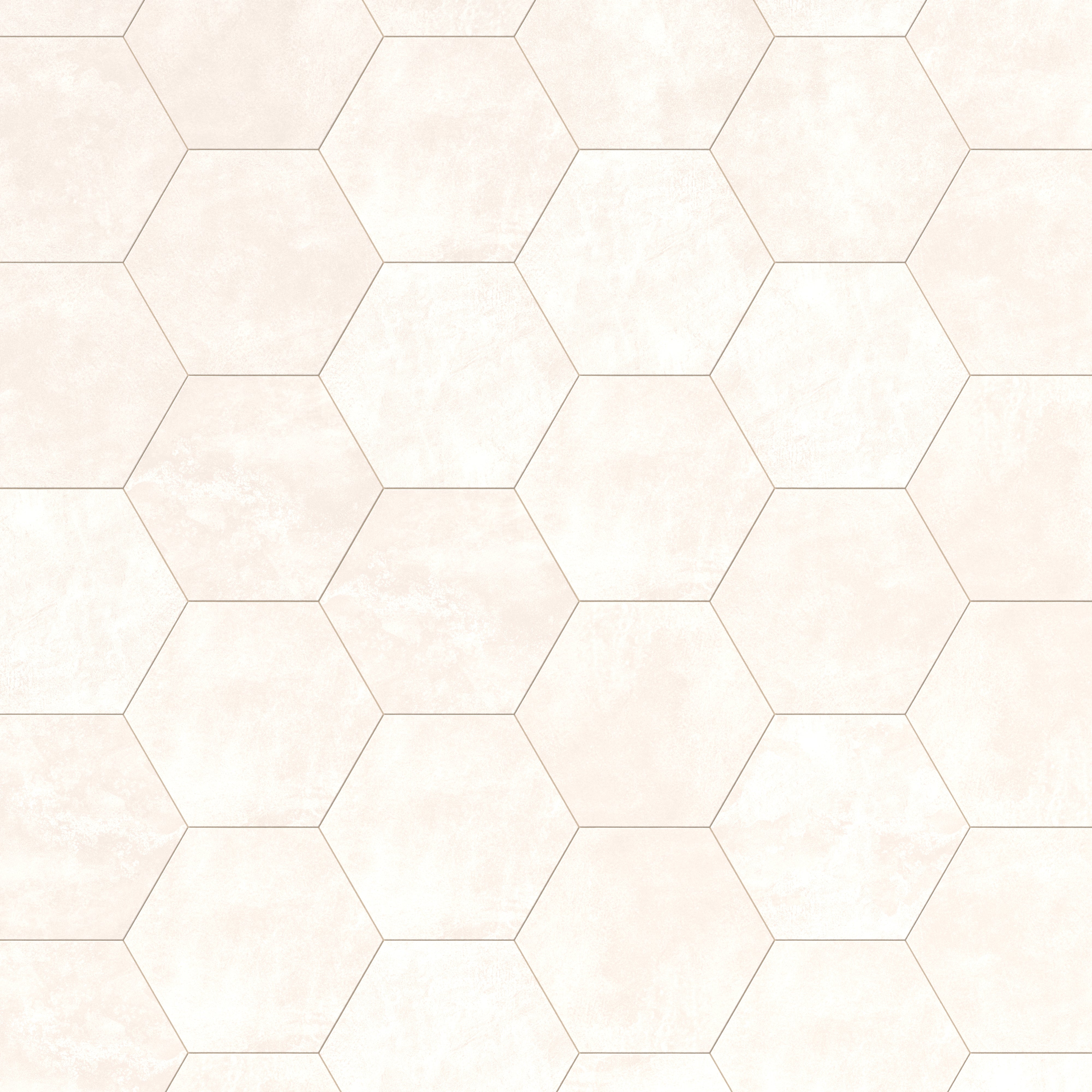 Kai 10x10 Matte Porcelain Hexagon Tile in Whisper