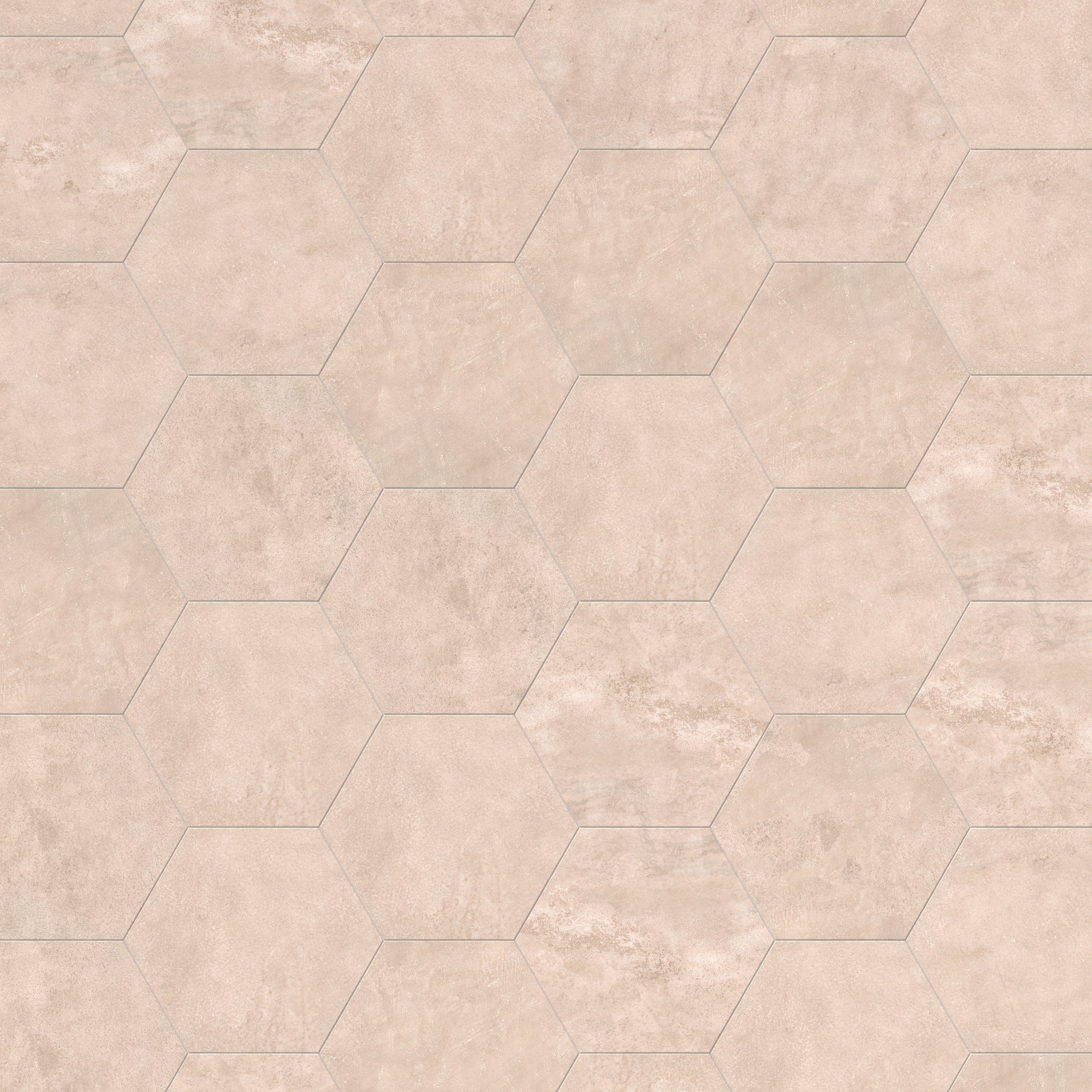 Kai 10x10 Matte Porcelain Hexagon Tile in Alabaster