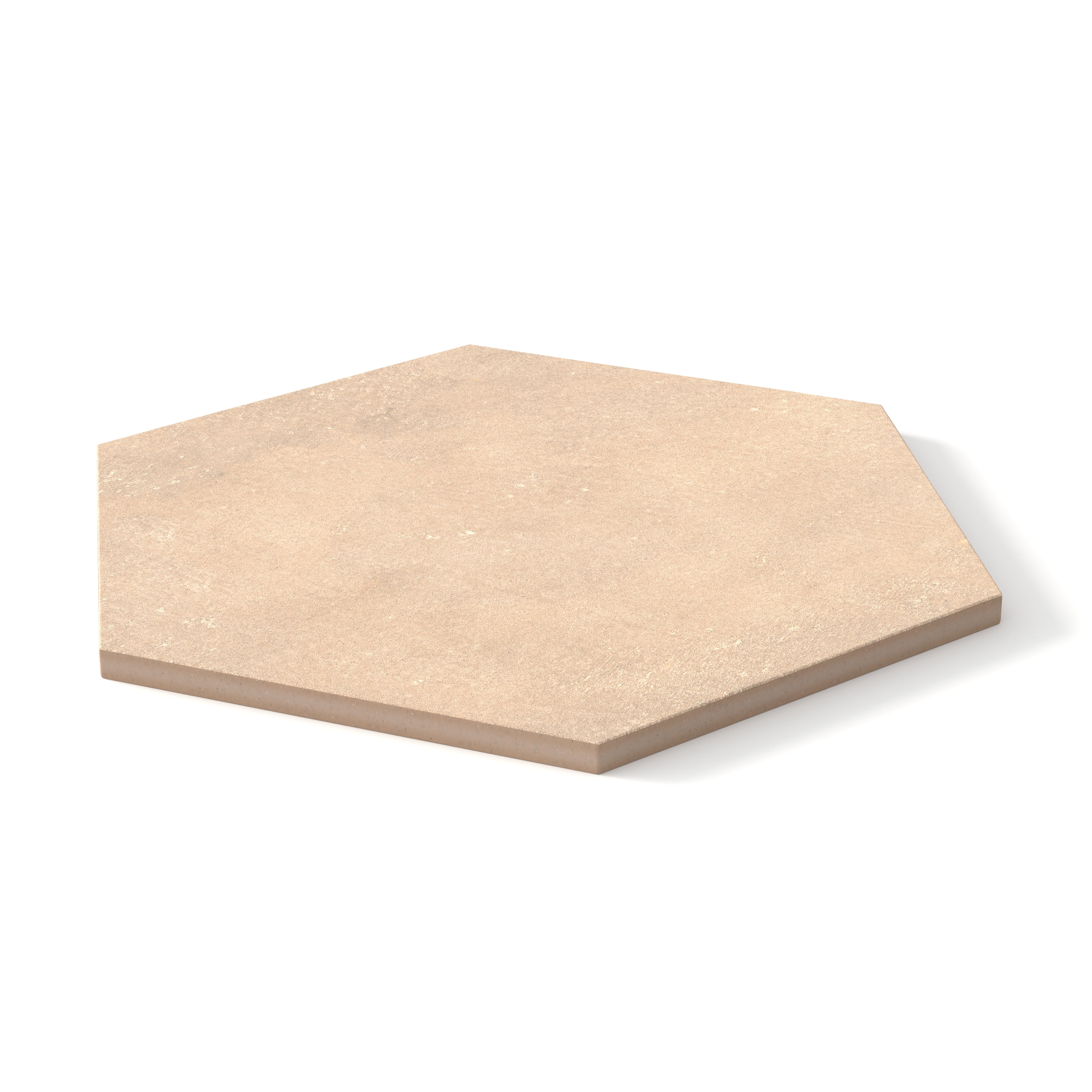 Kai 10x10 Matte Porcelain Hexagon Tile in Almond