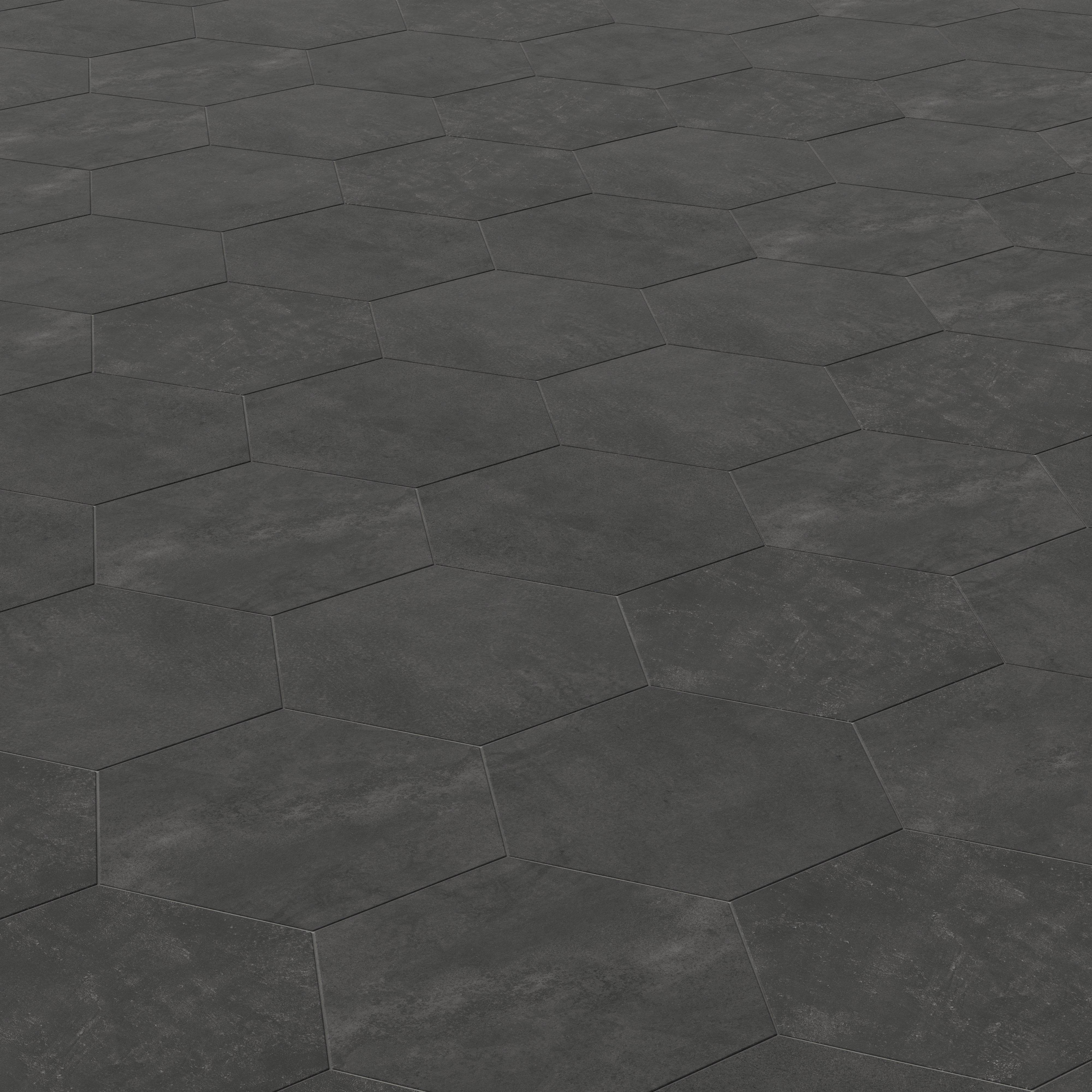 Kai 10x10 Matte Porcelain Hexagon Tile in Moka