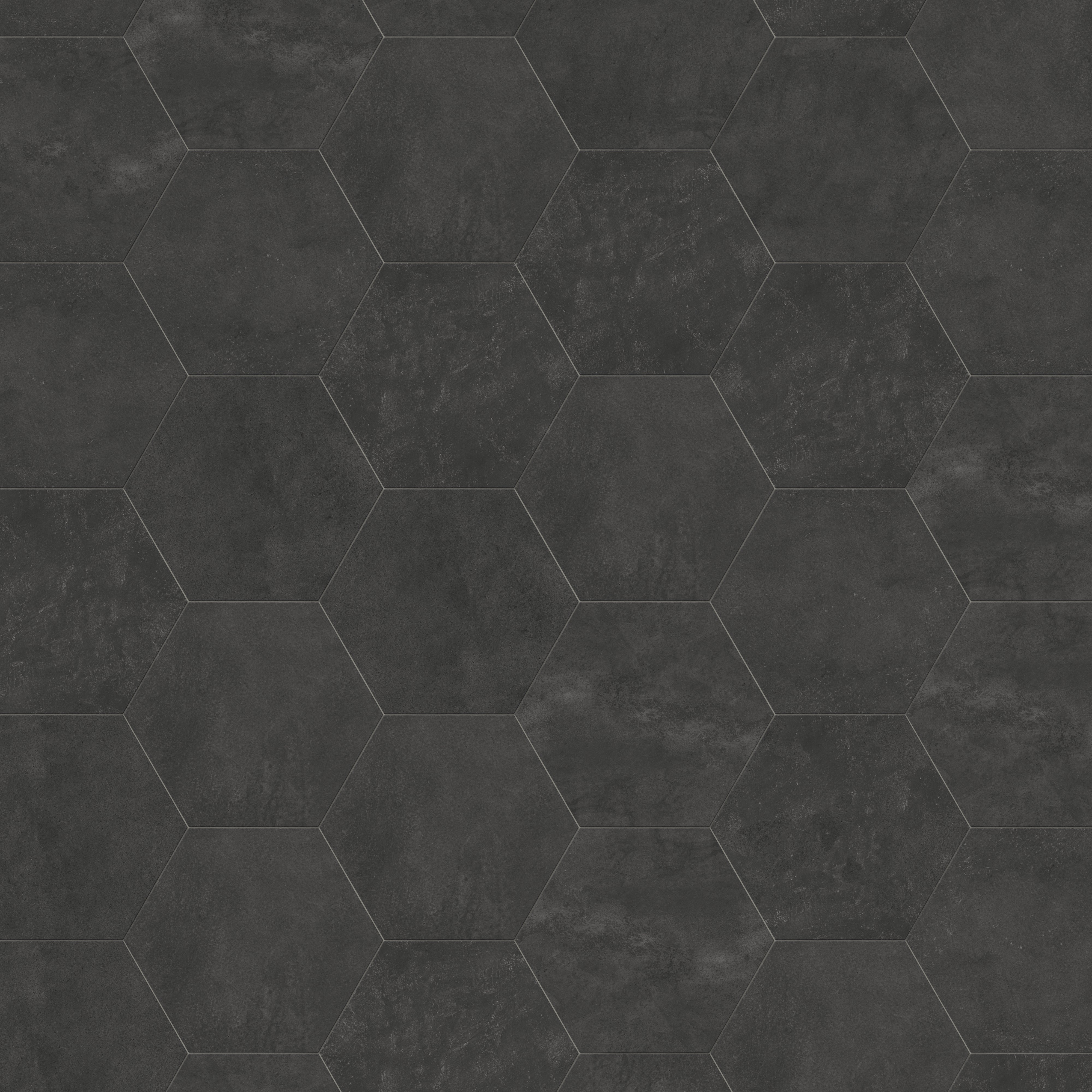 Kai 10x10 Matte Porcelain Hexagon Tile in Moka