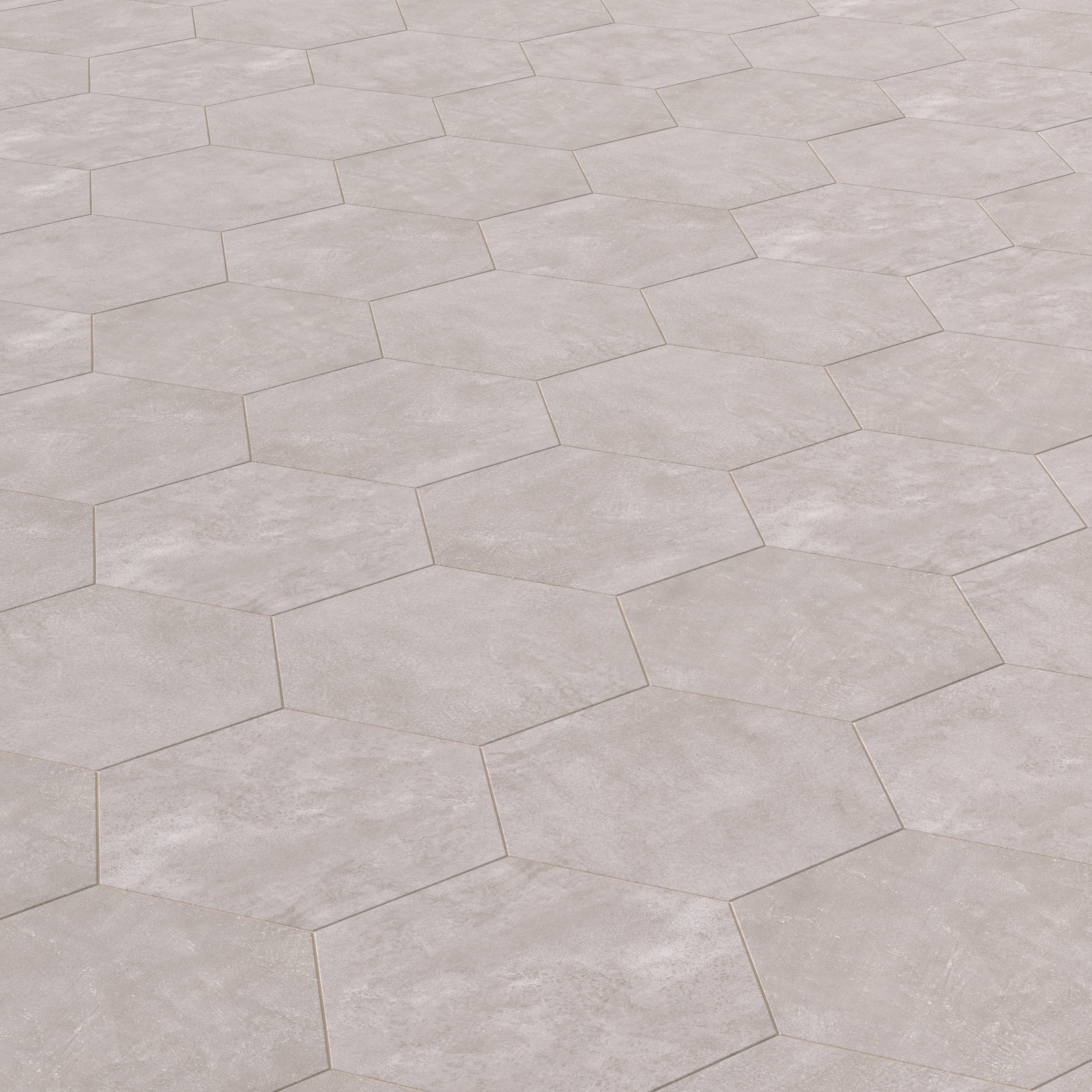 Kai 10x10 Matte Porcelain Hexagon Tile in Smoke