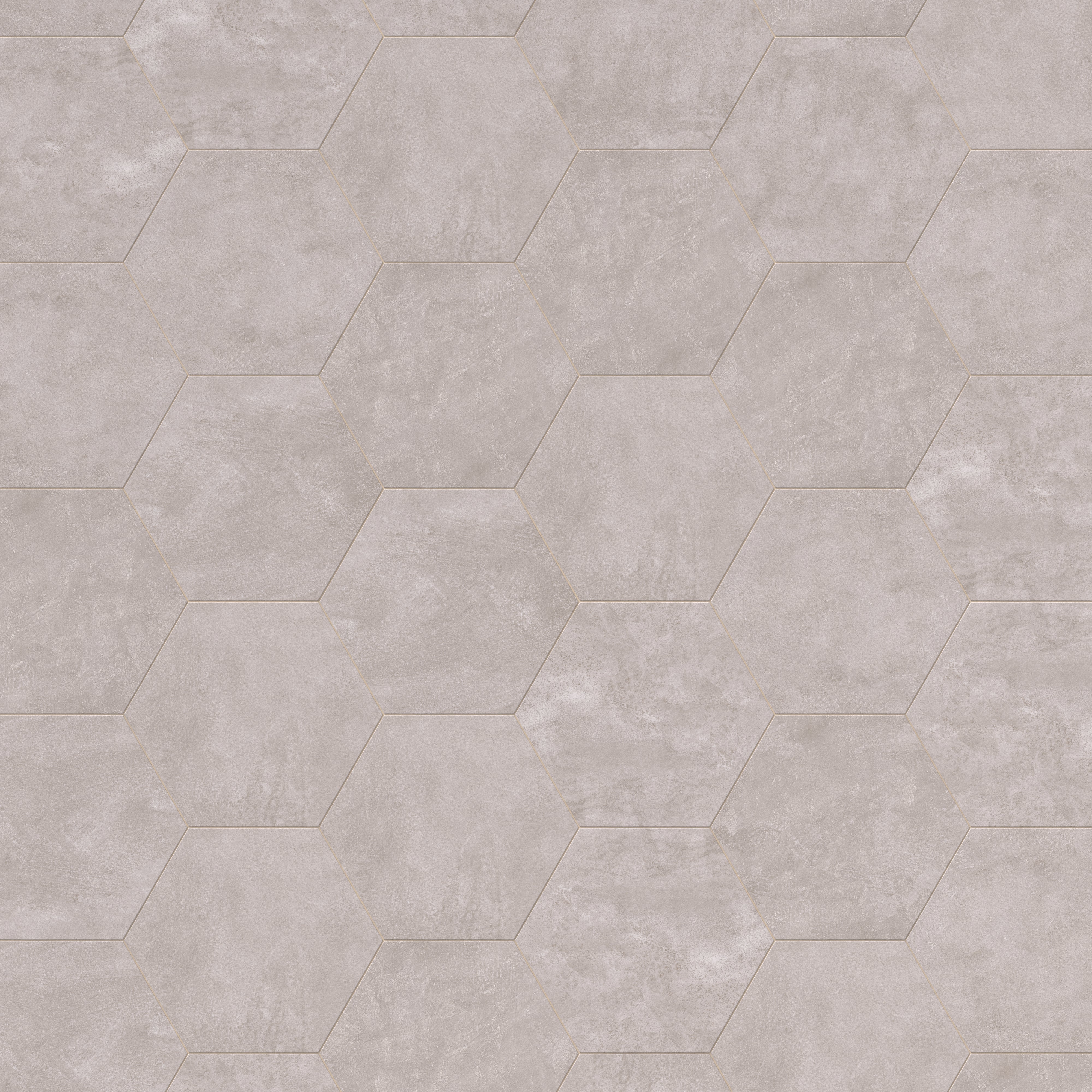 Kai 10x10 Matte Porcelain Hexagon Tile in Smoke