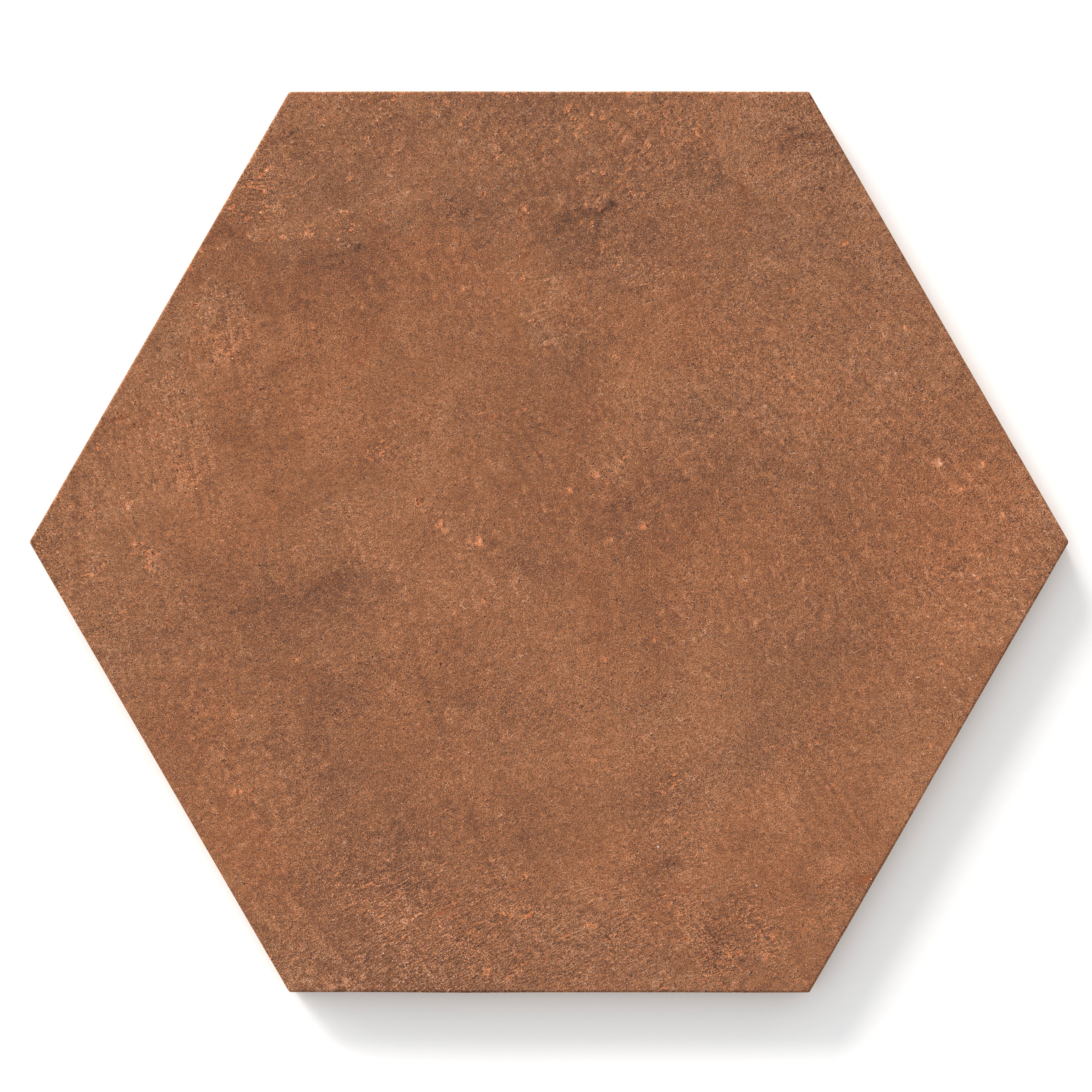 Kai 10x10 Matte Porcelain Hexagon Tile in Terracotta