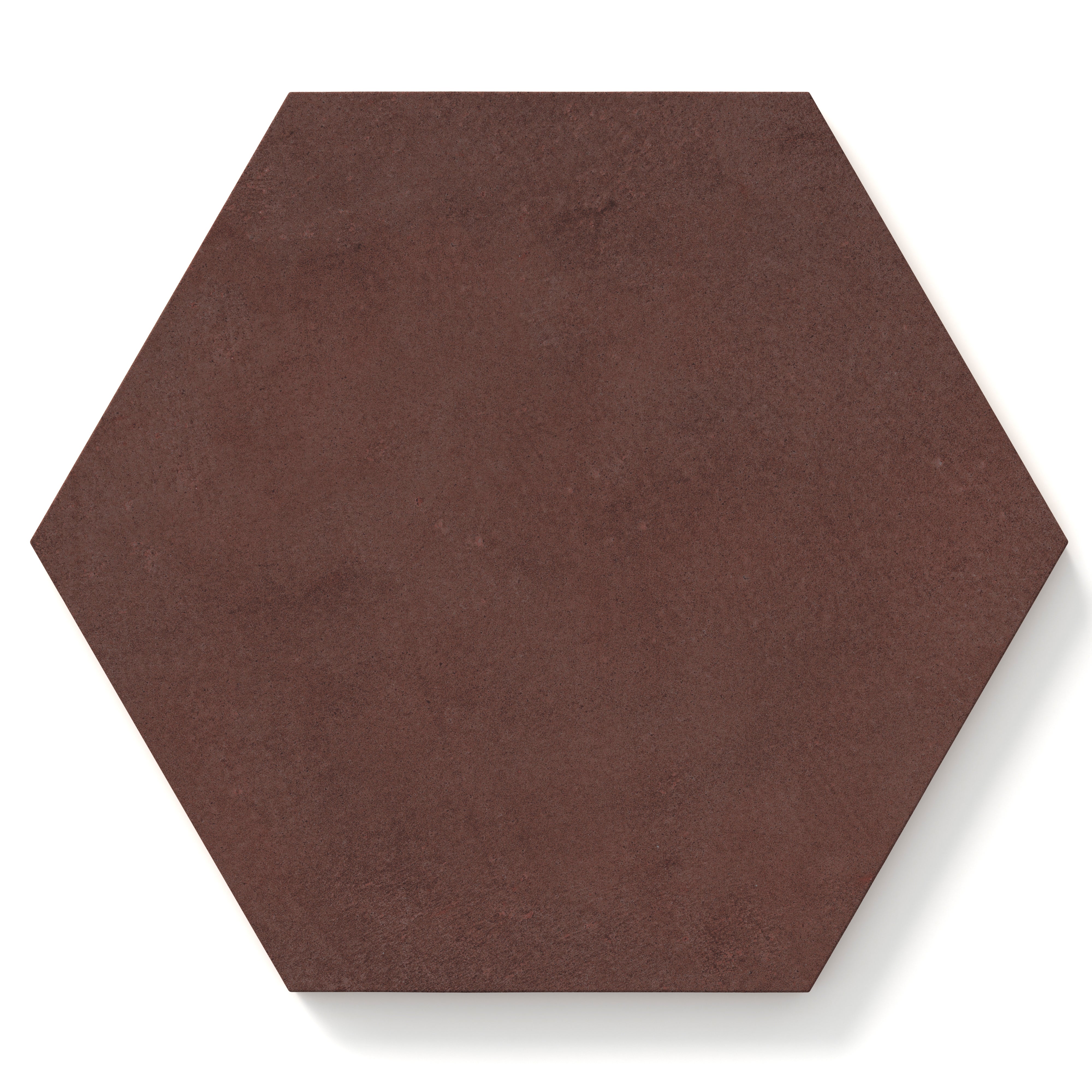 Kai 10x10 Matte Porcelain Hexagon Tile in Marron