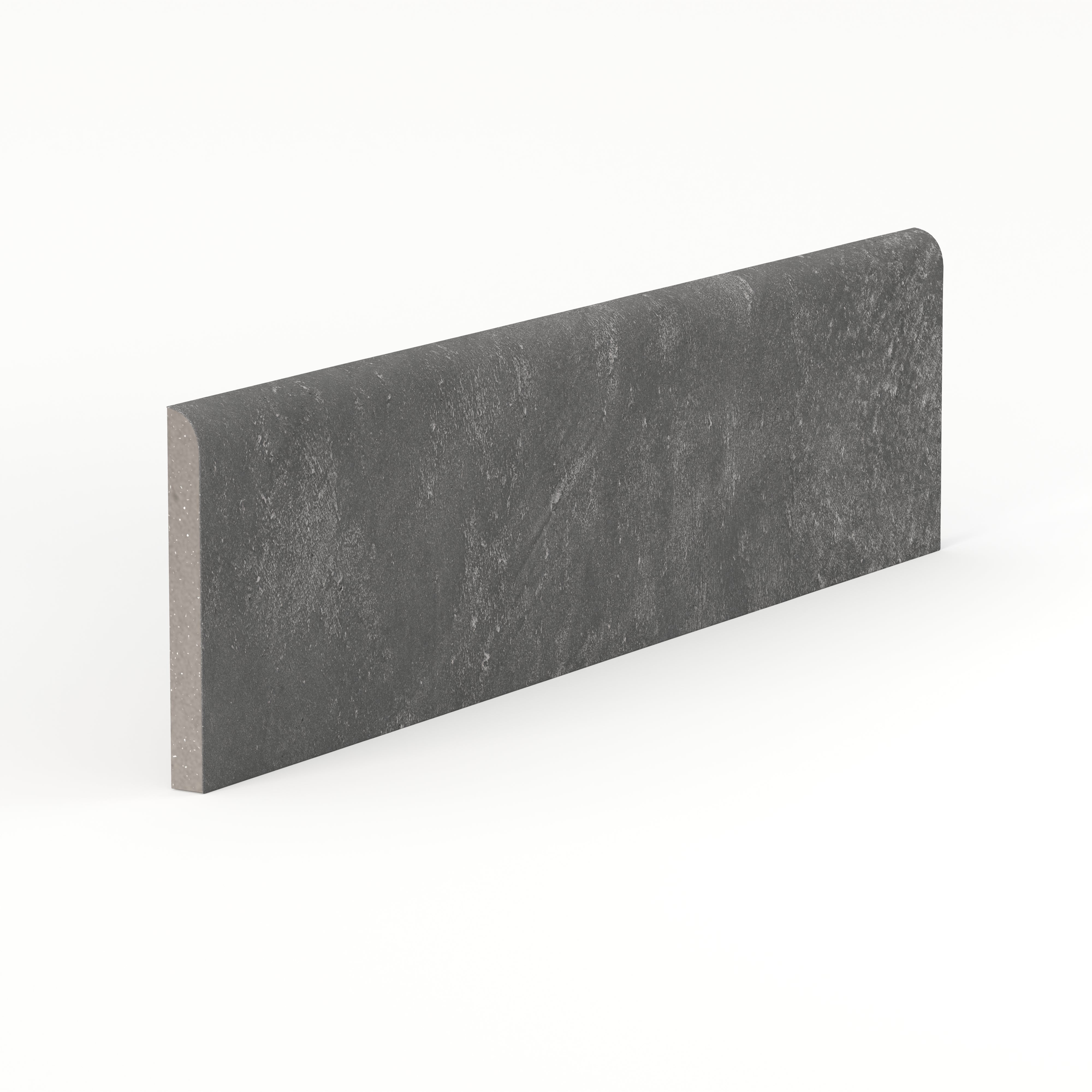 Kai 3x12 Bullnose Matte Porcelain Tile in Moka