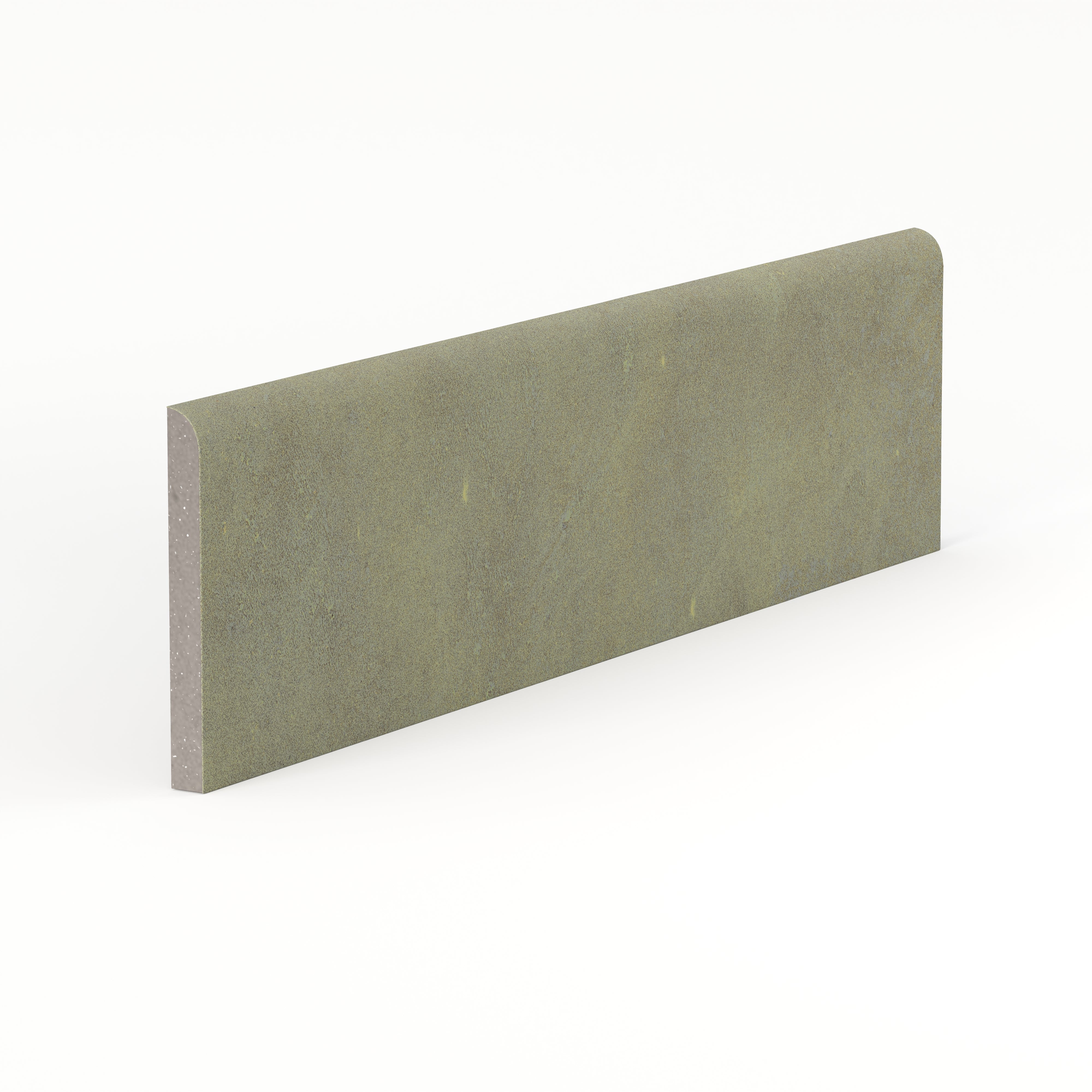 Kai 3x12 Bullnose Matte Porcelain Tile in Jade